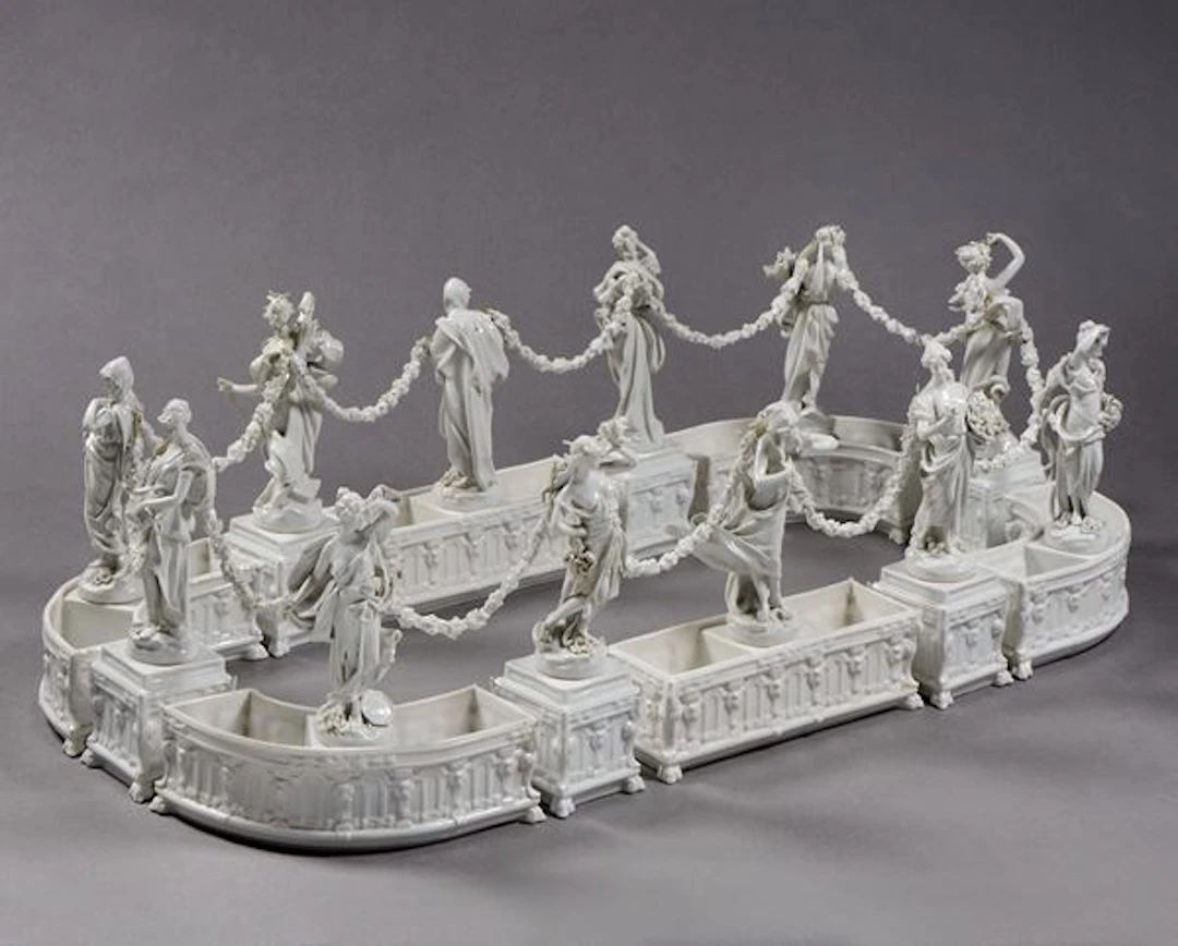 Capodimonte elegante centrotavola componibile (o giardiniera) in stile