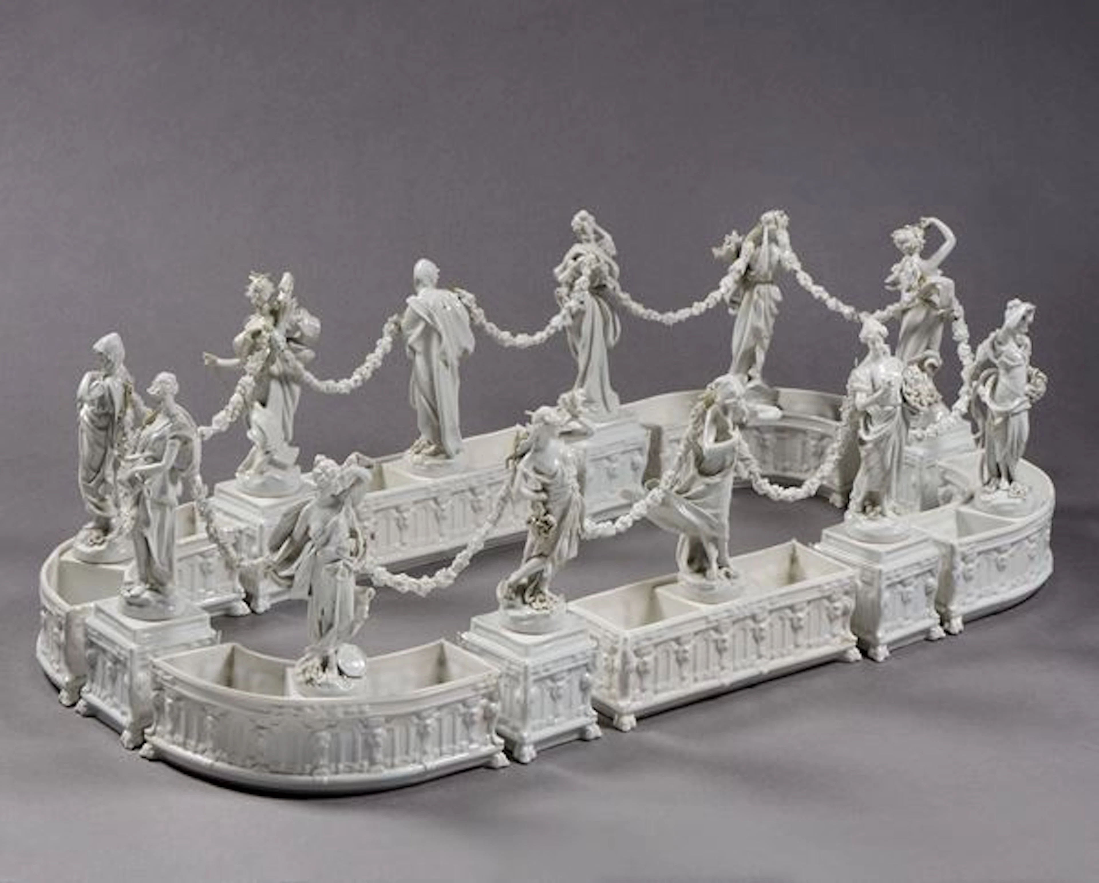 Capodimonte elegante centrotavola componibile (o giardiniera) in stile