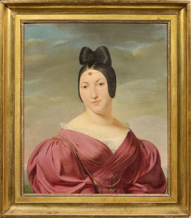 Ritratto di giovane signora, 1832 Antoine-Charles-Thérese Borel (Pesmes