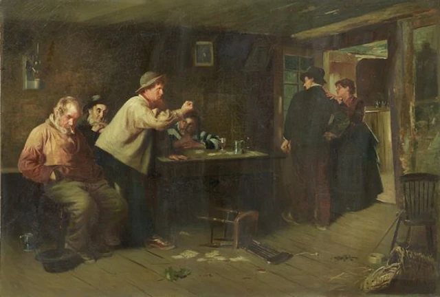 La lite Franz von Defregger (Stronach, 1835 - Monaco di Baviera, 1921)
