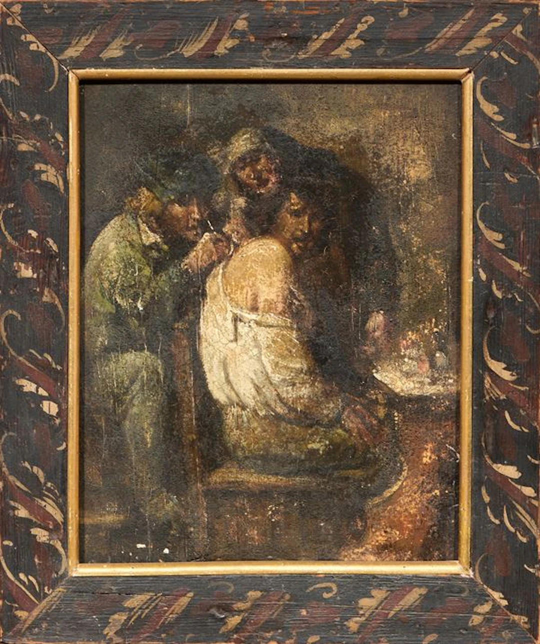 La visita Scuola fiamminga del XVII secolo