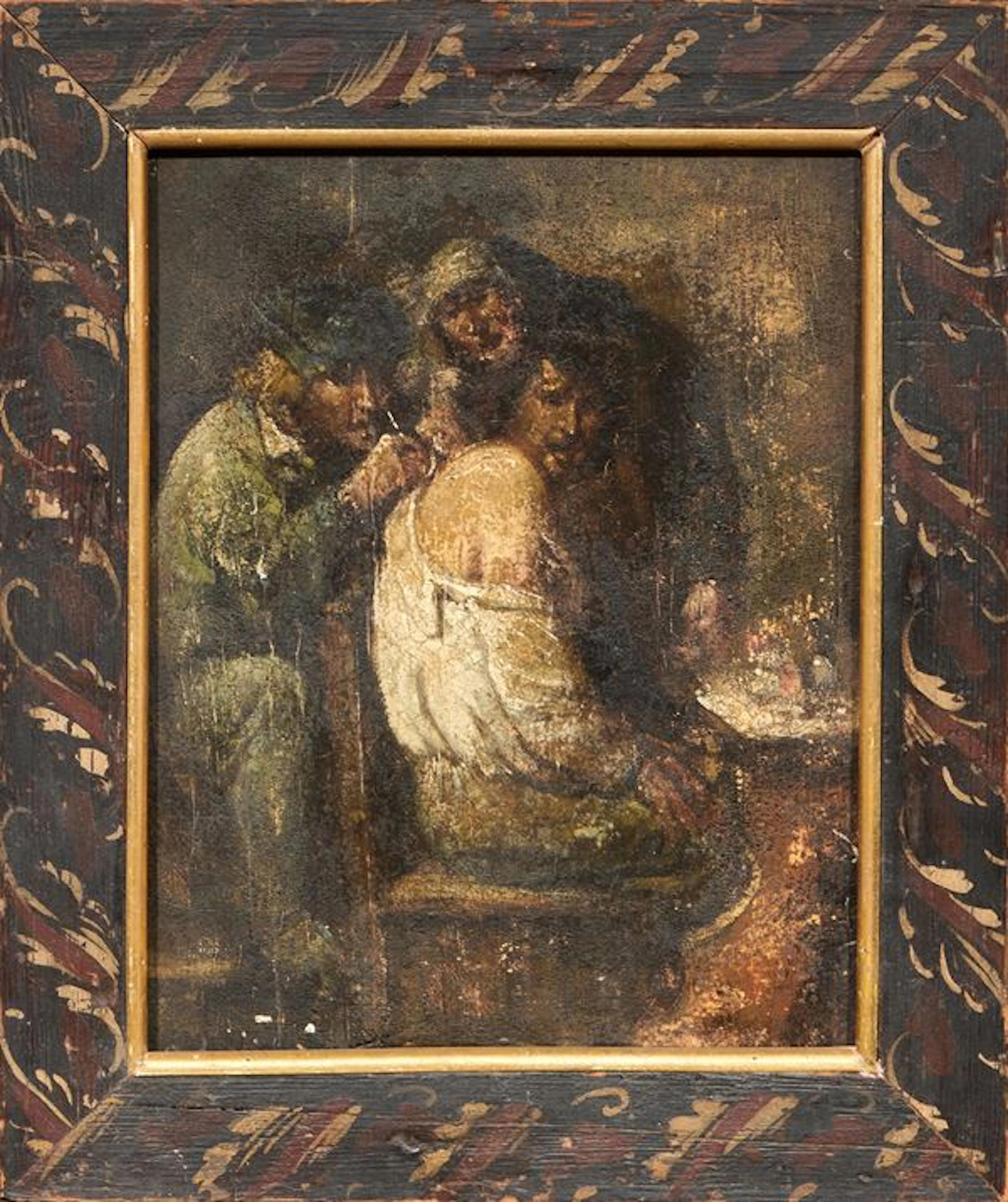 La visita Scuola fiamminga del XVII secolo