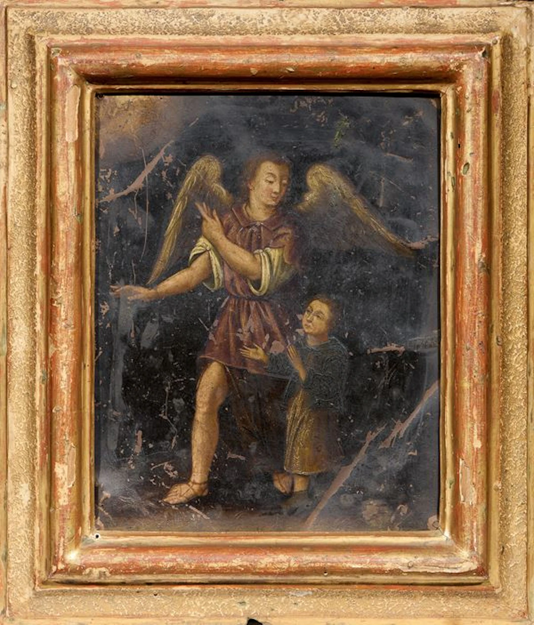L'Angelo e Tobiolo Scuola fiamminga del XVII secolo