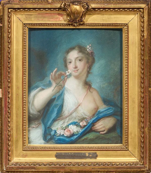 Figura femminile (Flora) Rosalba Carriera (attr. a) (Venezia, 1675 - 1754)