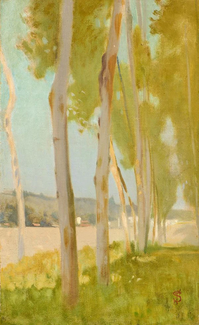 Strada alberata, 1862-66 Telemaco Signorini (Firenze, 1835 - 1901)