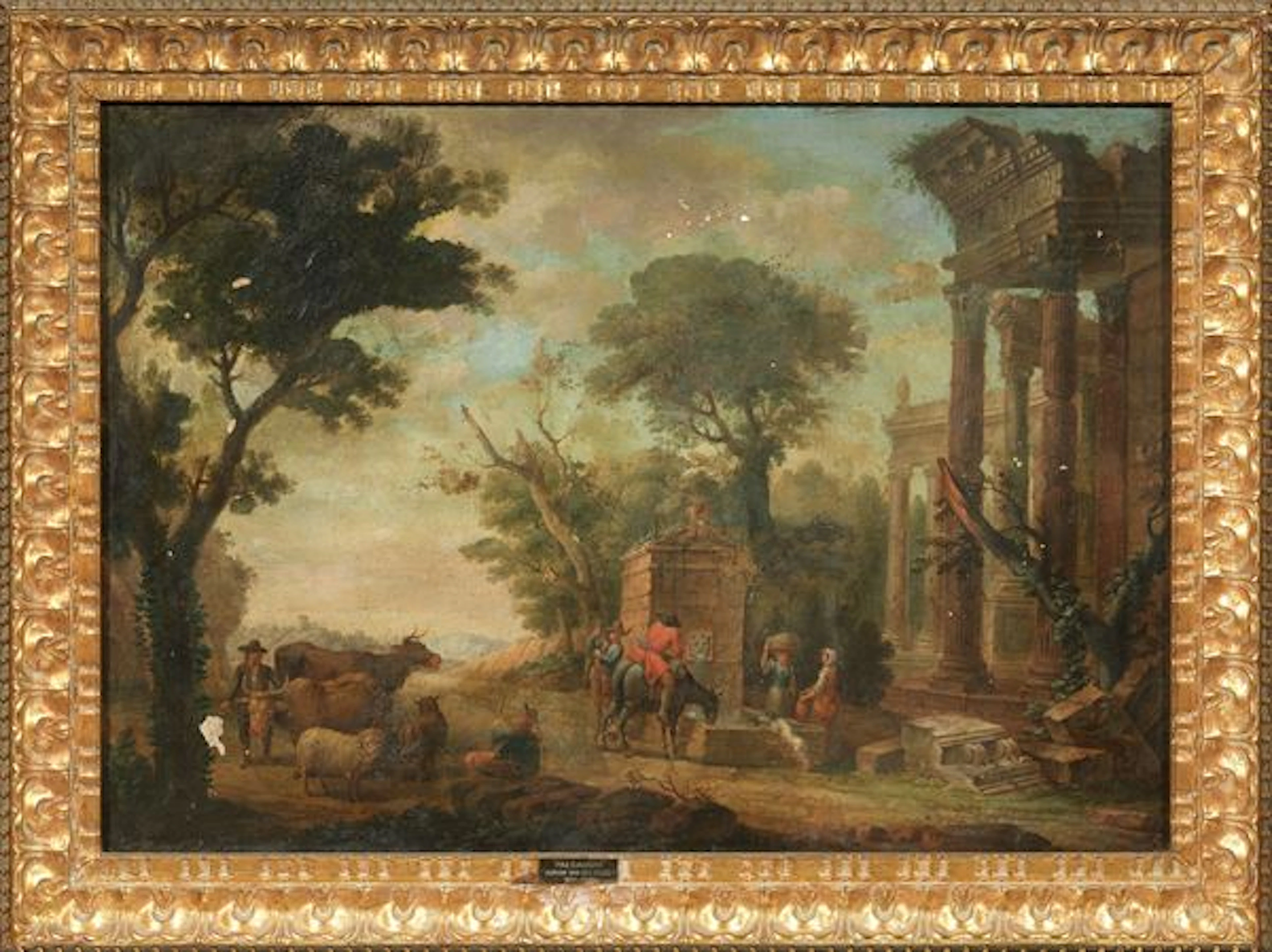 Paesaggio con architetture e figure Adriaen van der Kabel (Rijswijk