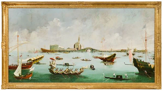 Veduta di fantasia di Venezia Scuola veneta del XIX secolo