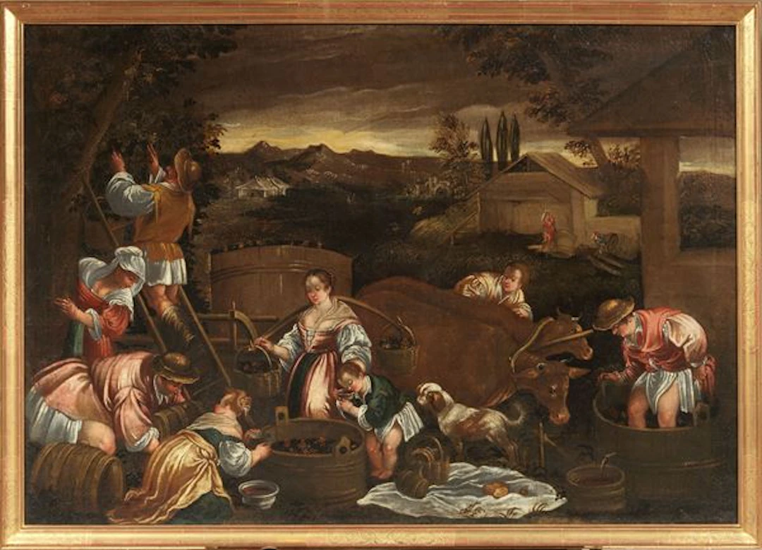 Allegoria dell'Autunno (La vendemmia) Scuola dei Bassano del XVII secolo