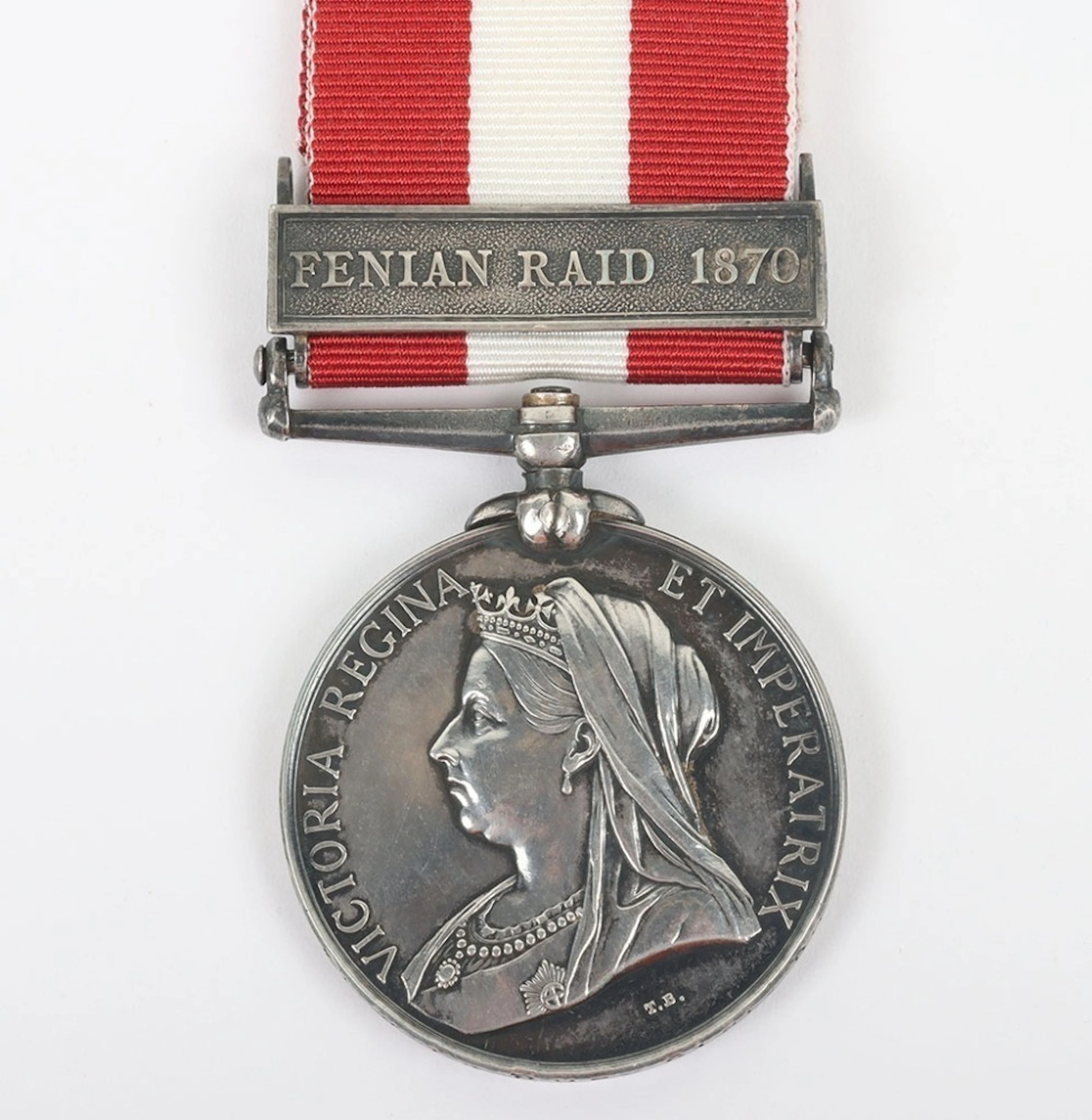 A Good 1870 Fenian Raid Canada General Service Medal to an Officer