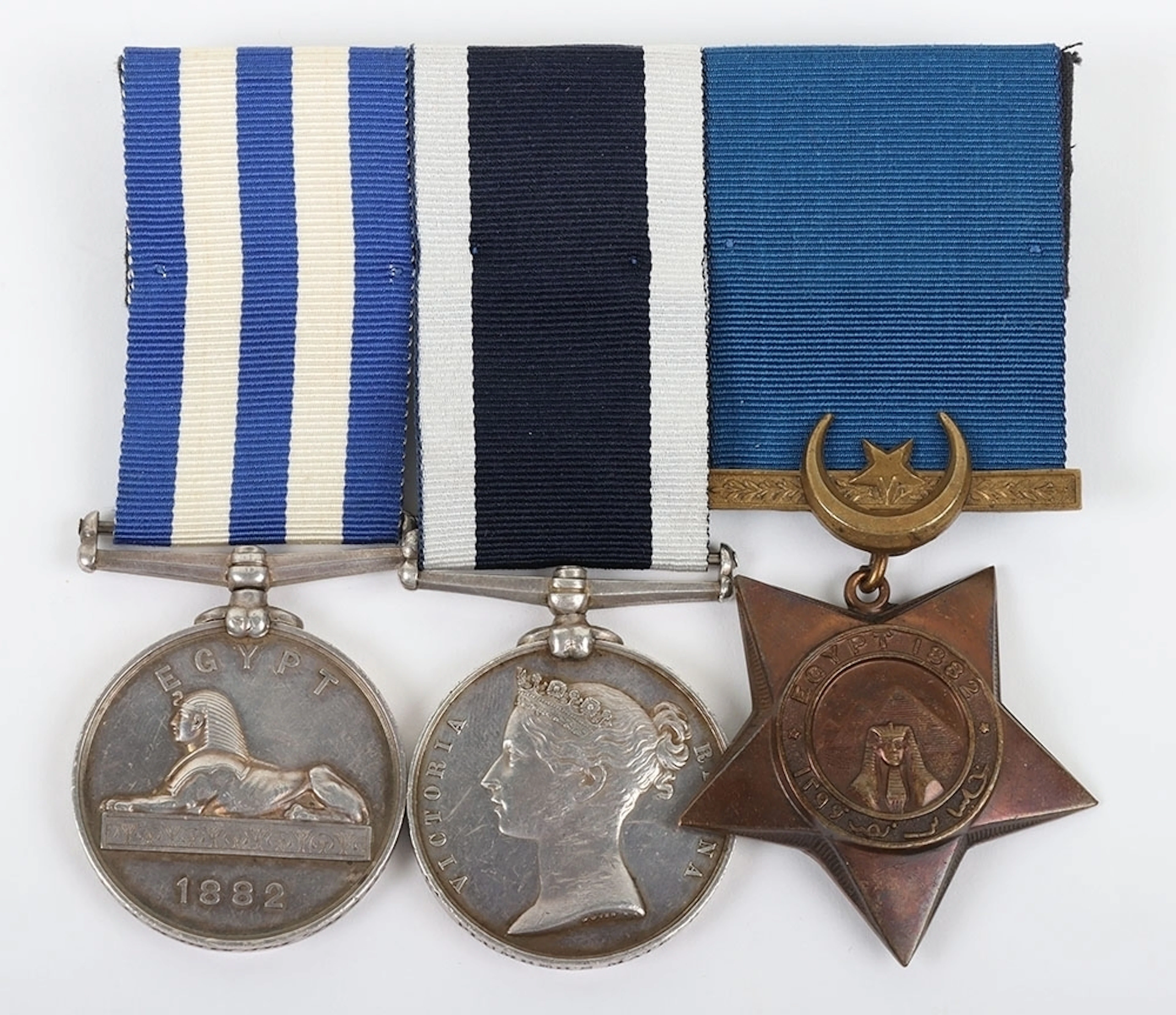 Victorian Royal Navy Long Service and Egypt & Sudan Campaign Medal