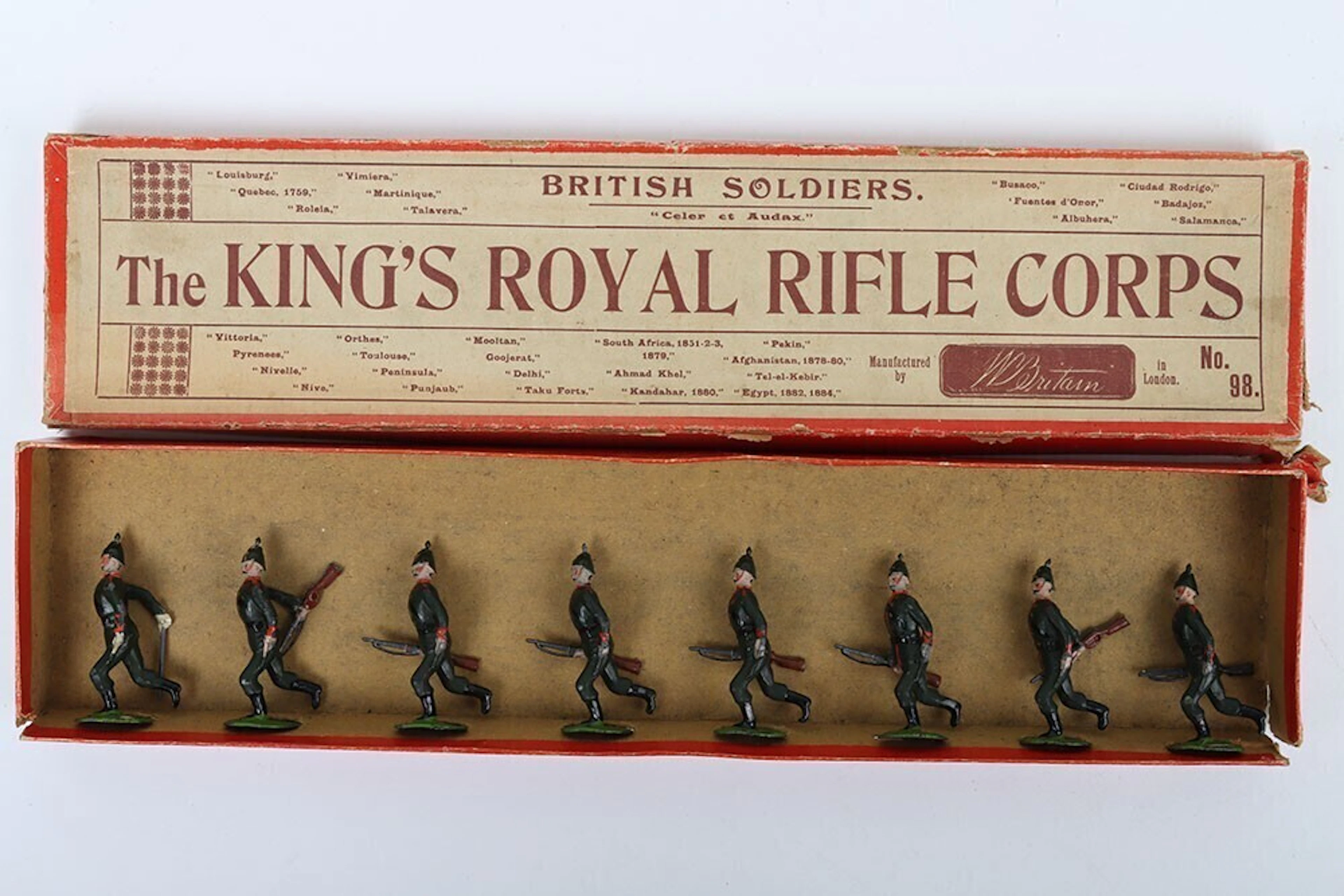 Rare Britains boxed set 98, King’s Royal Rifle Corps, first version 1899