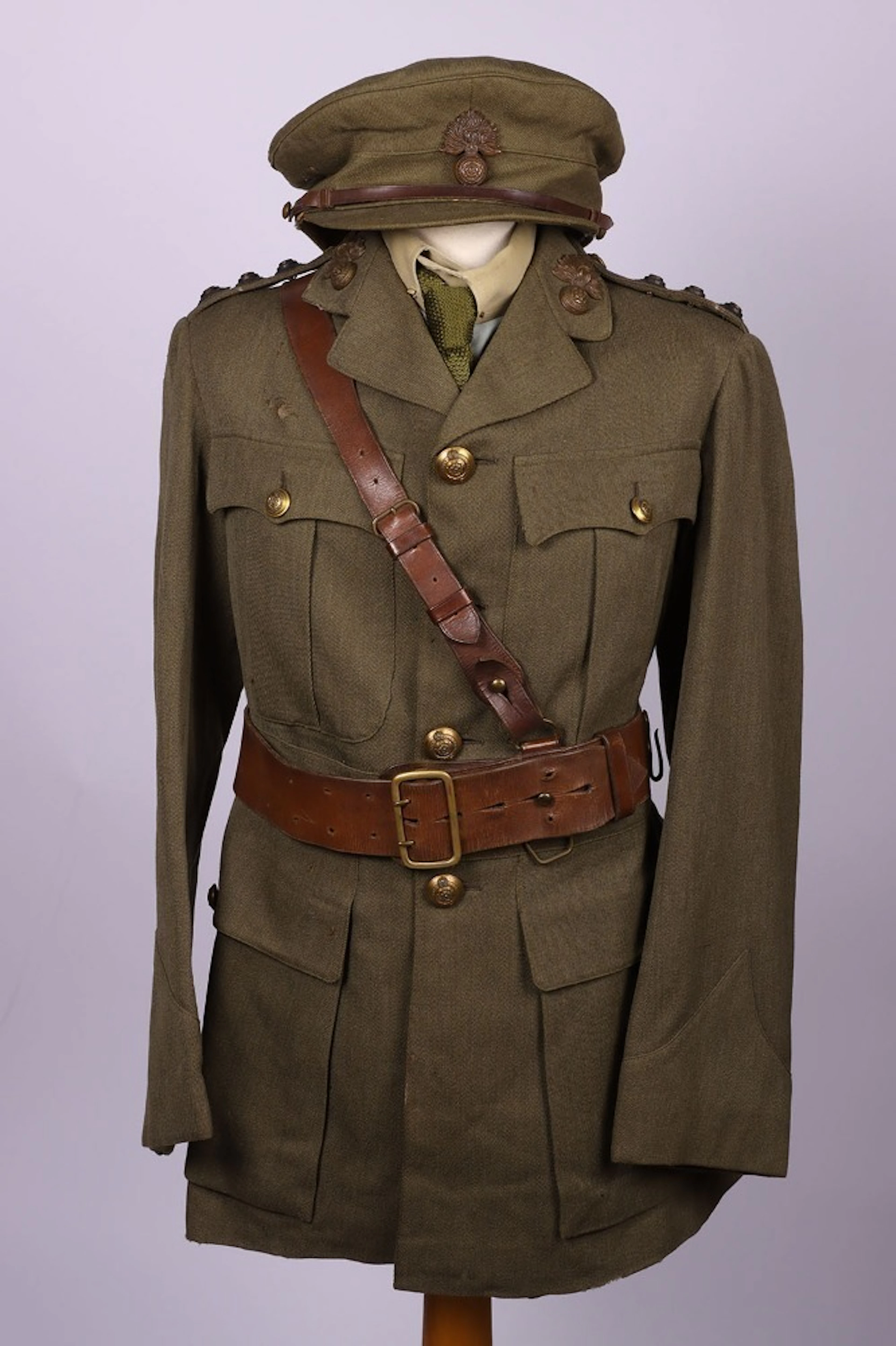 WW1 Uniform and Peaked Cap of Captain Alfred Johnson Leeming Royal