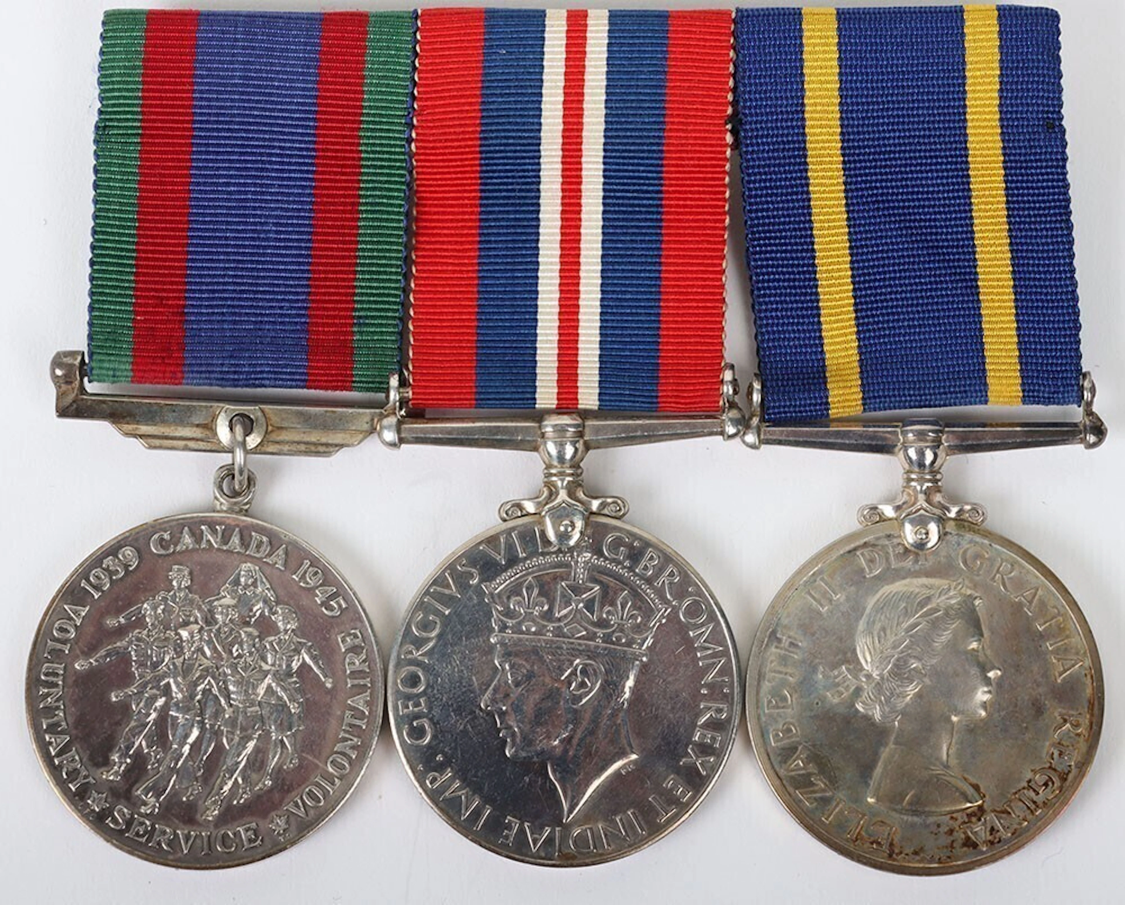 WW2 Canadian and Royal Canadian Mounted Police Long Service Good Conduct