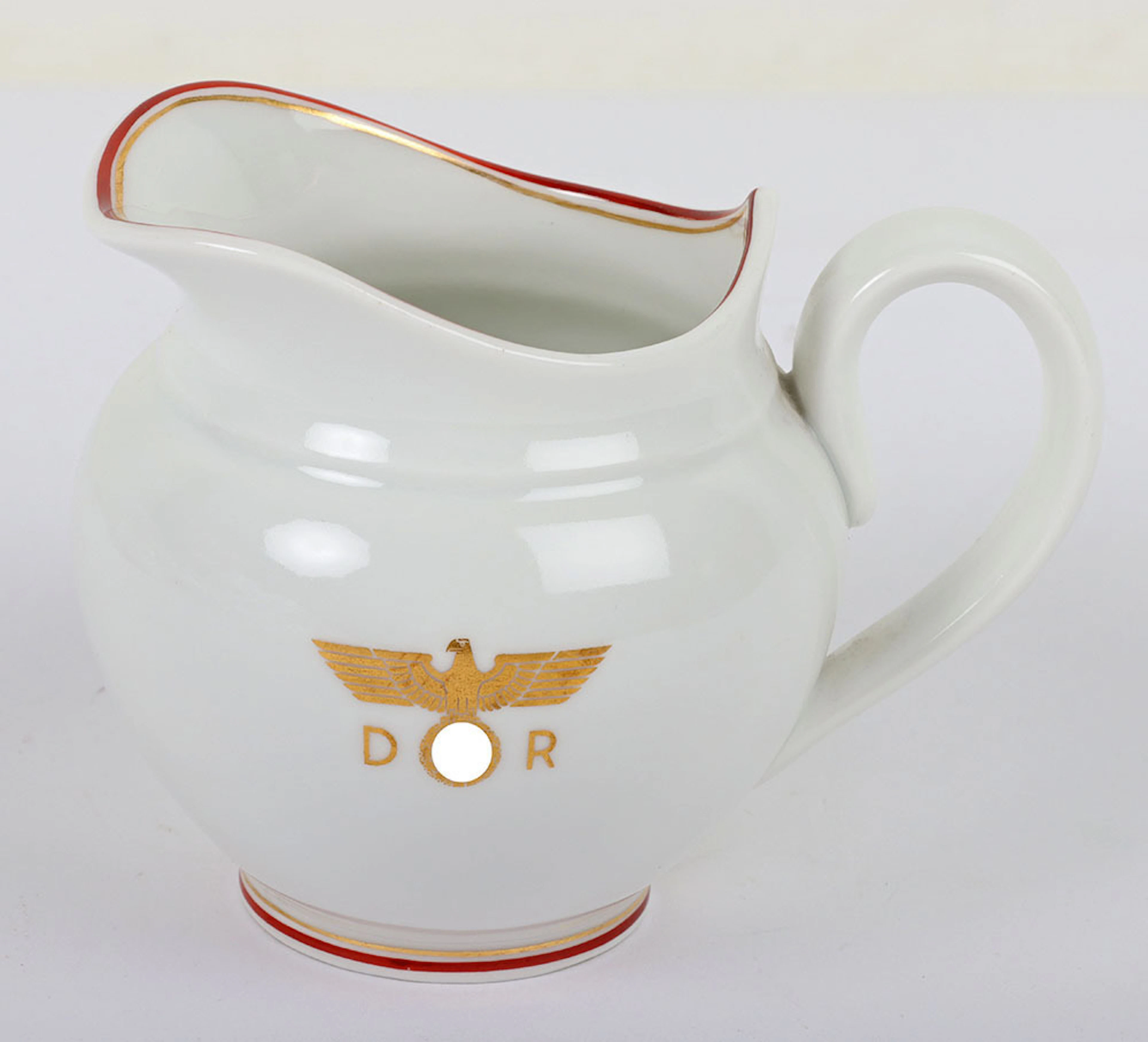 Third Reich Deutsche Reichsbahn Porcelain Milk Jug from Hermann Gorings