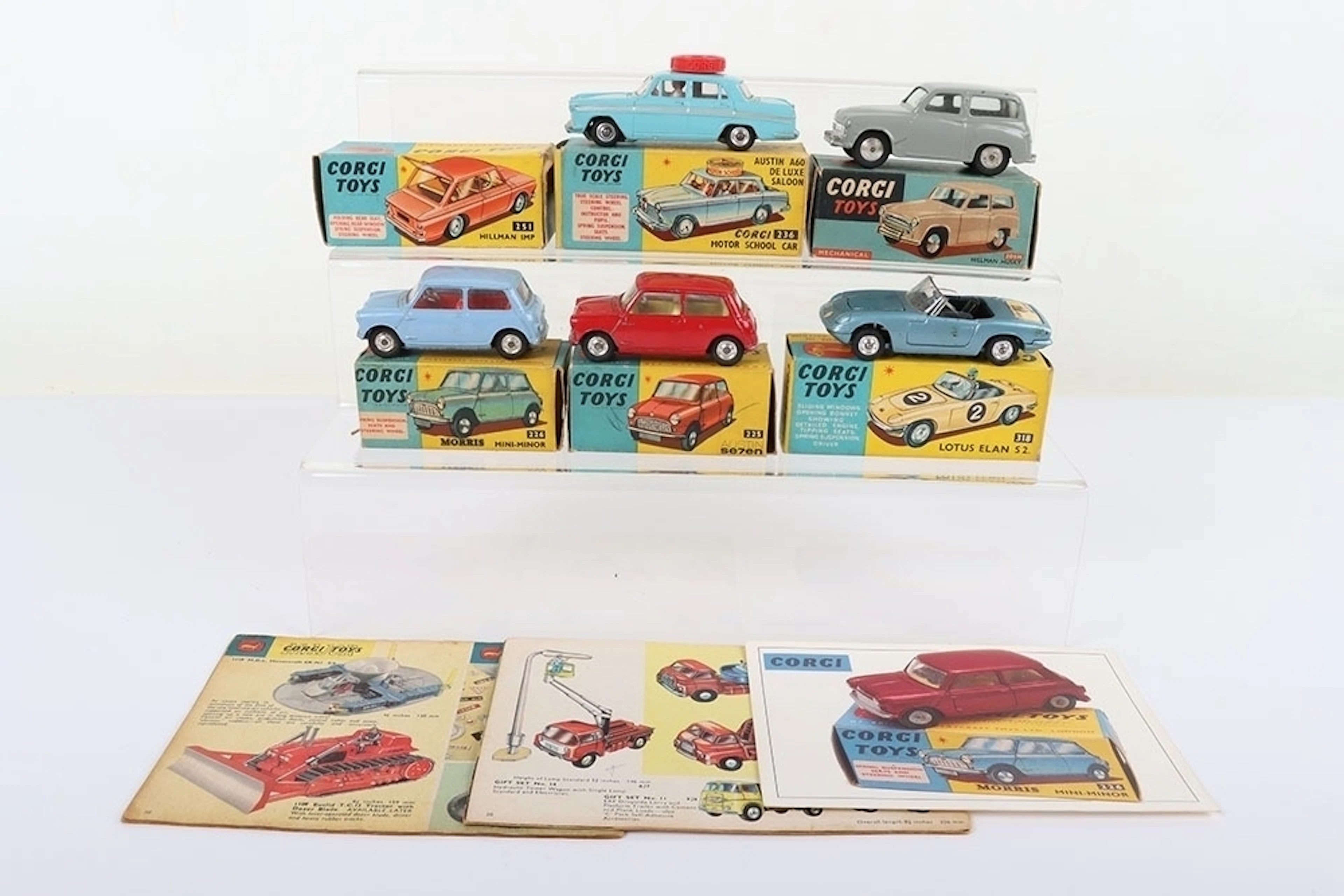 Five Boxed Vintage Corgi Toys Cars