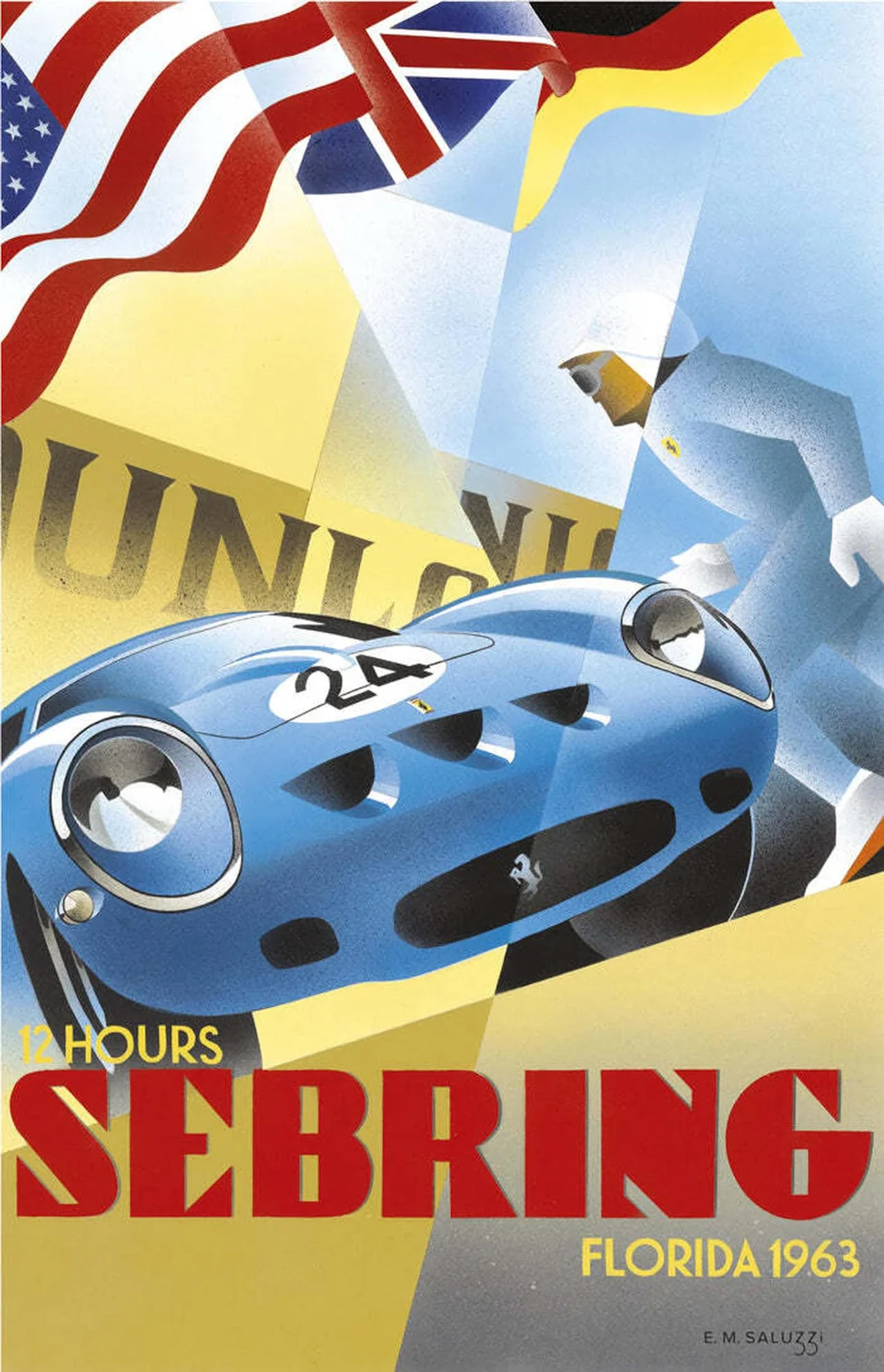 1963 Sebring 12 Hours Poster