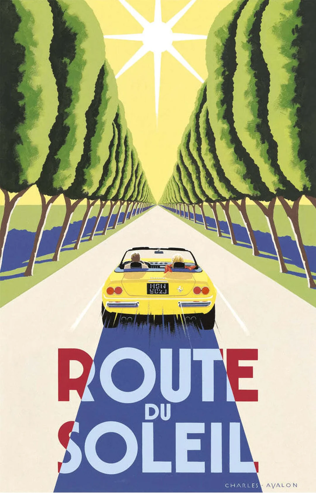 1974 Ferrari 365 GTS/4 - Route du Soleil Poster