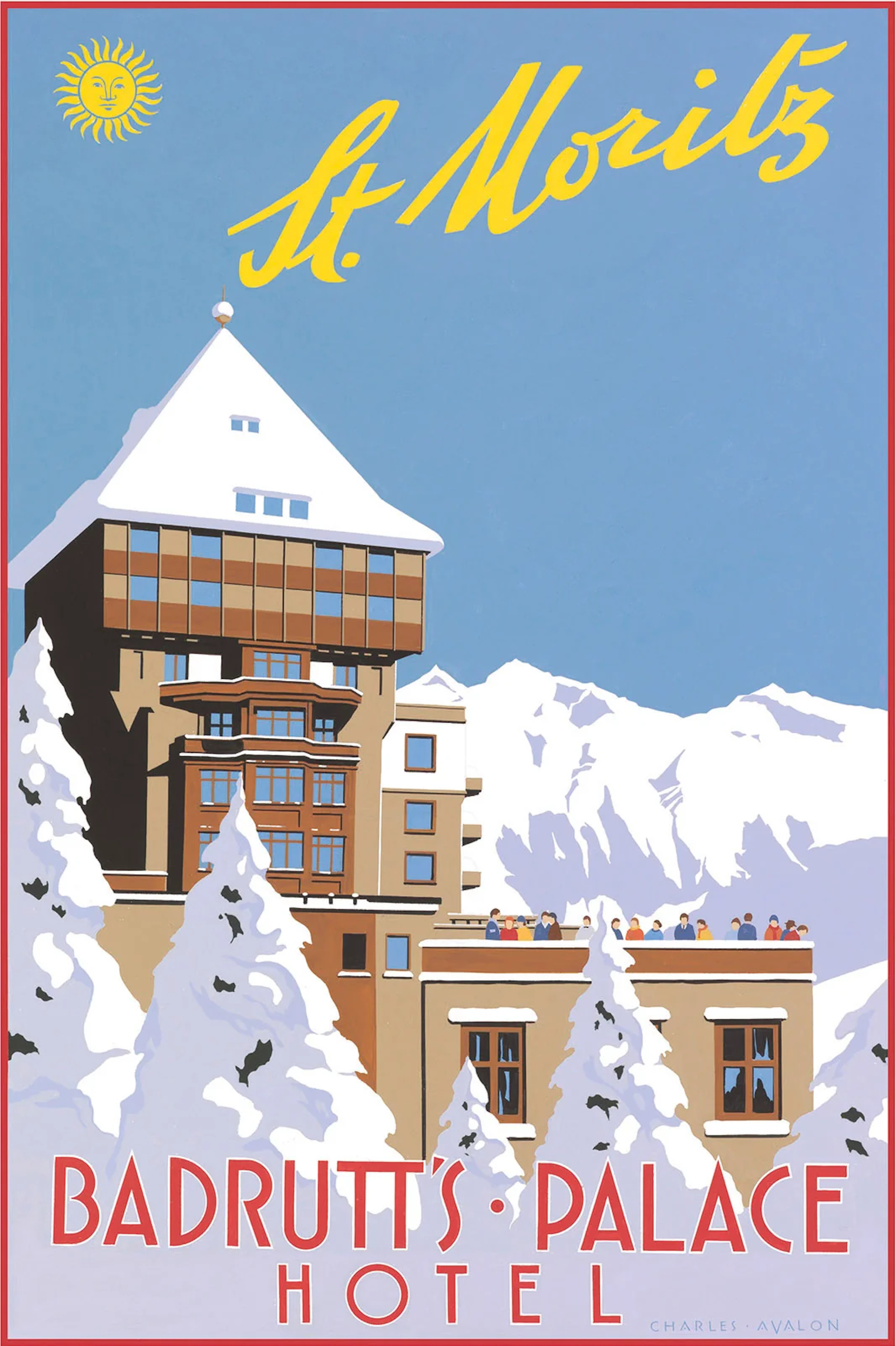 St. Moritz: 'Badrutt's Palace' Poster
