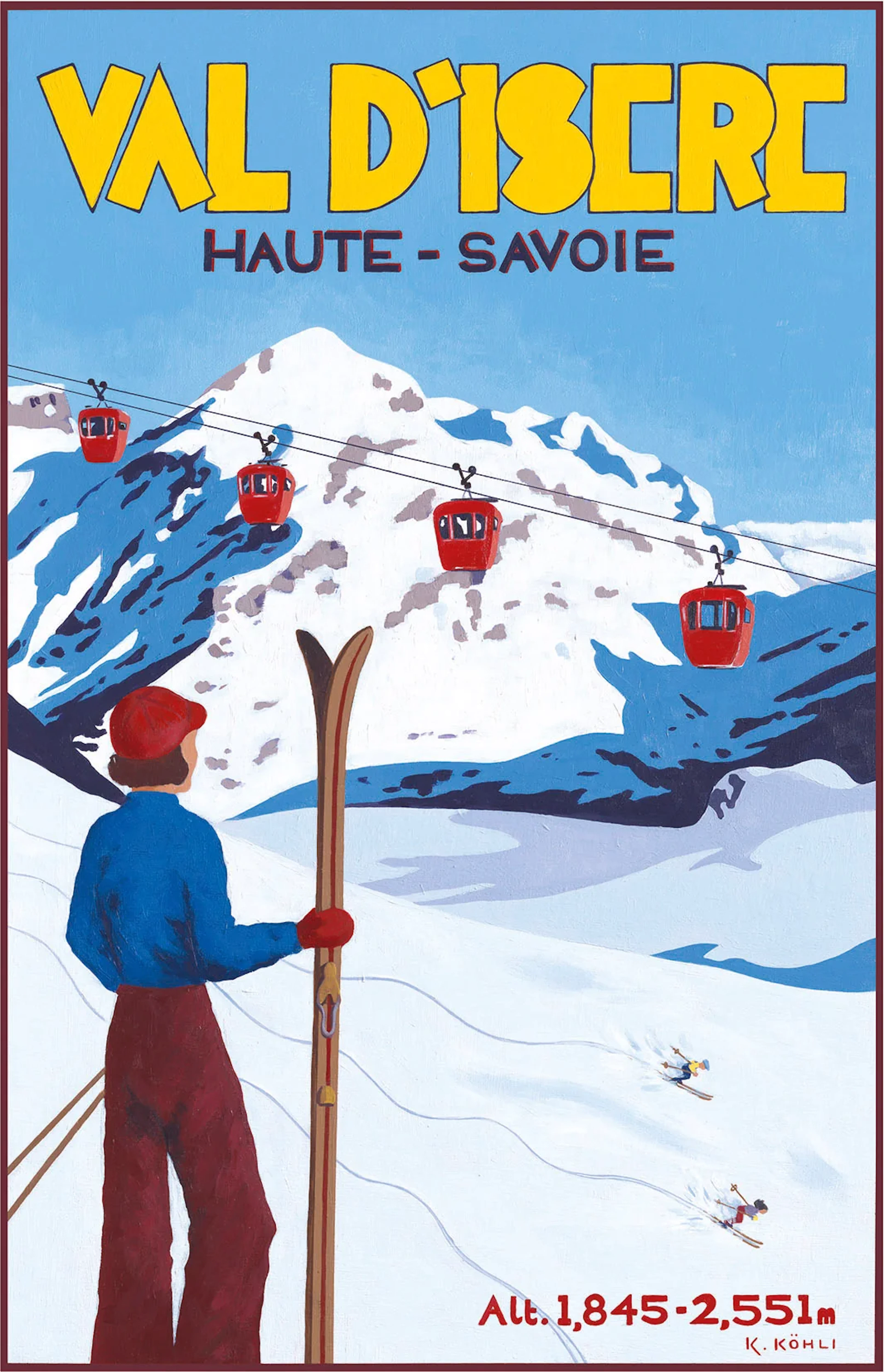 Val d'Isère: 'Alpine View' Poster