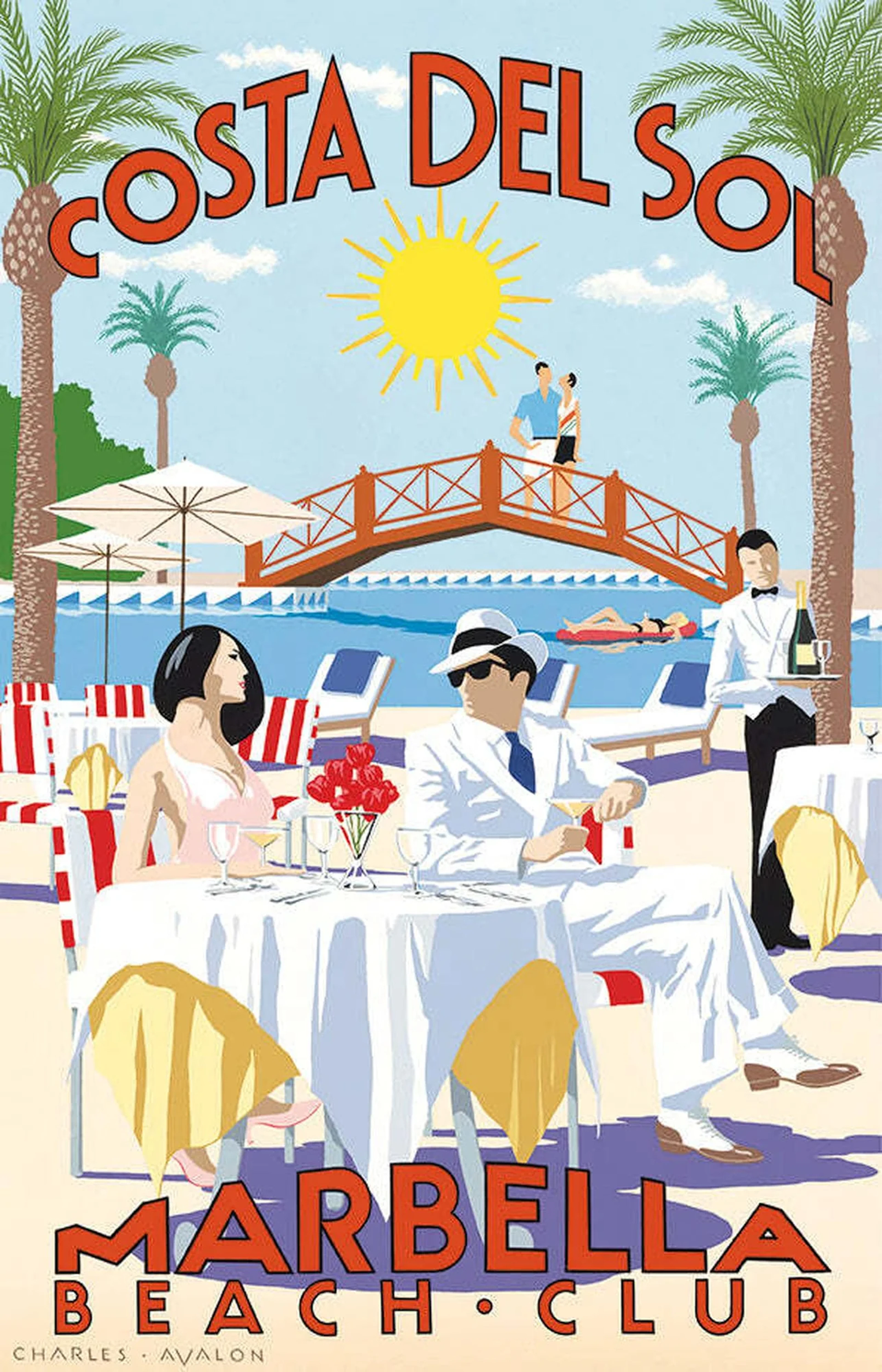 Marbella Beach Club - Costa Del Sol Poster