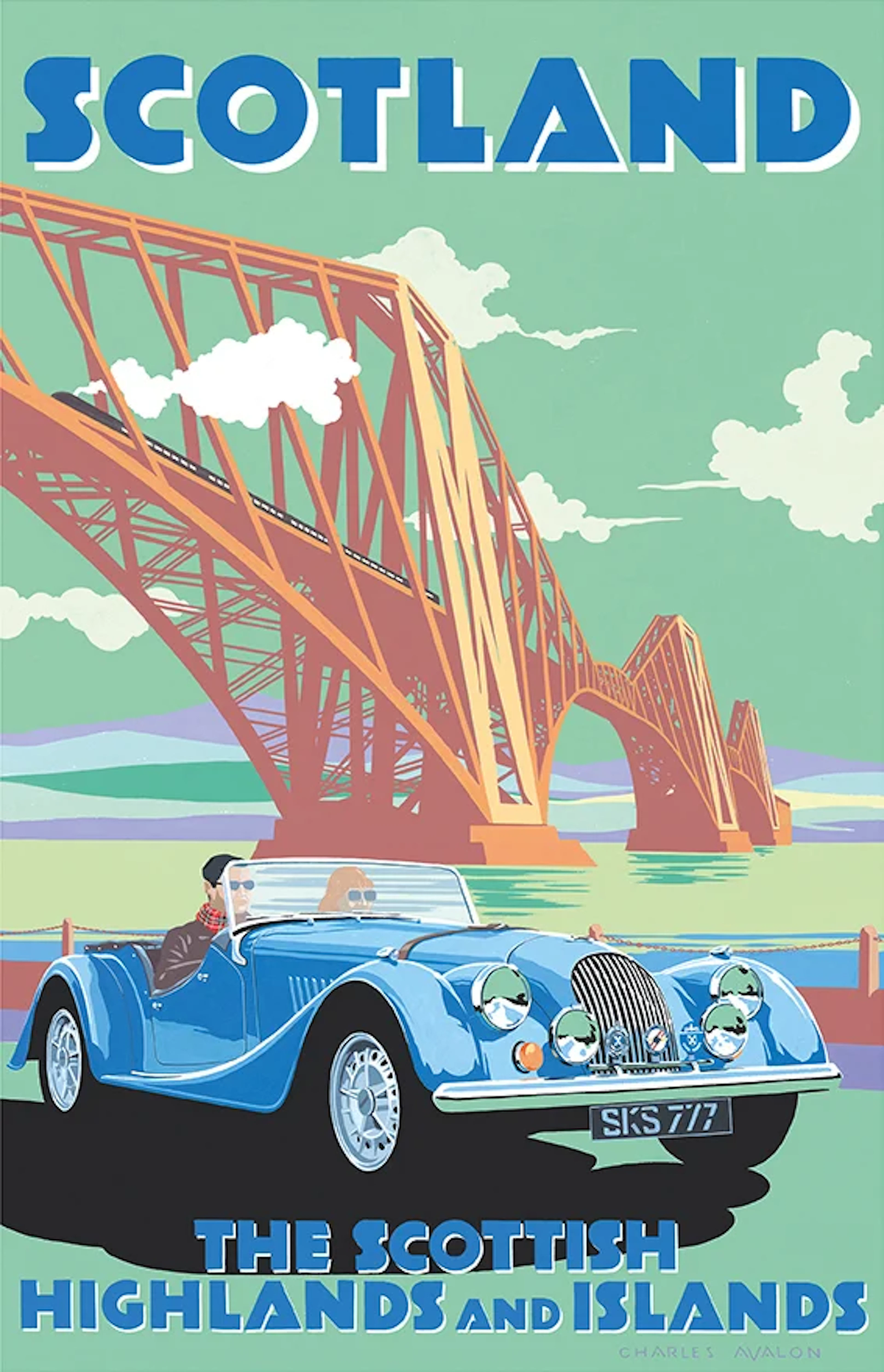 Morgan Plus 8 - Scotland Poster