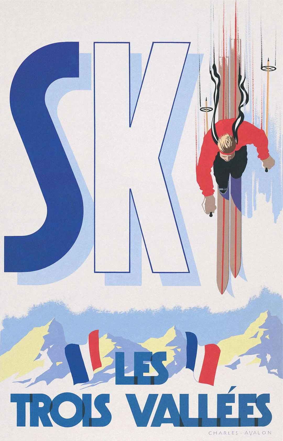 Trois Vallées: 'Ski Les Trois Vallées' Poster