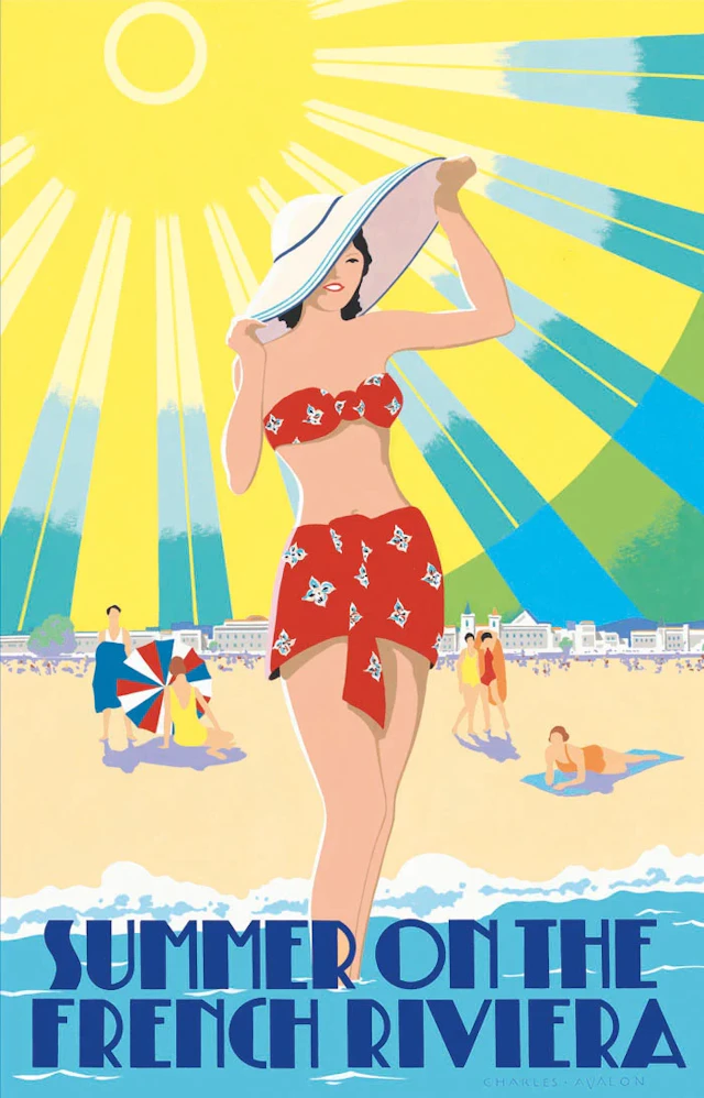 Summer on the French Riviera Poster