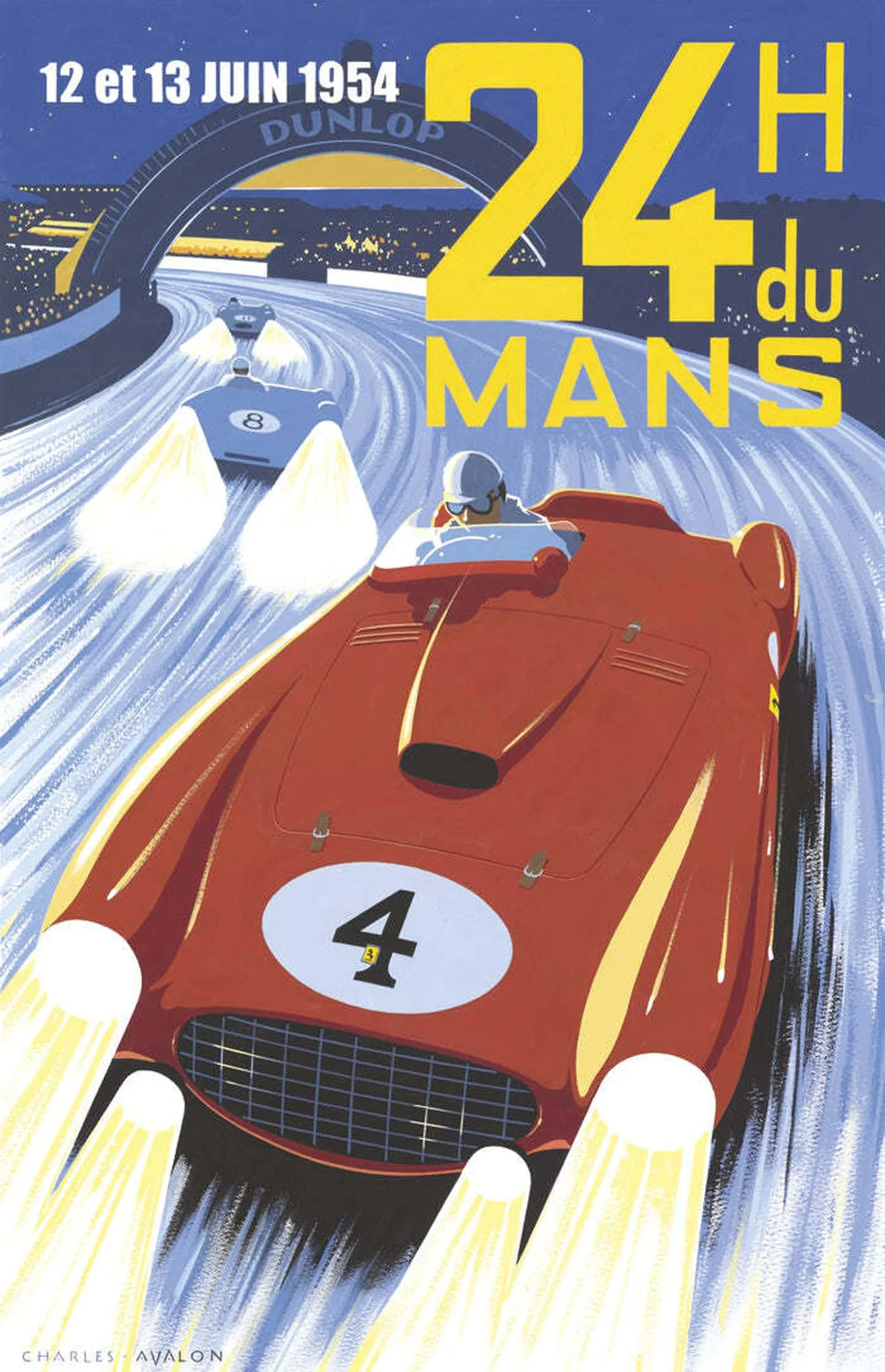 1954 Le Mans 24 Hours Poster