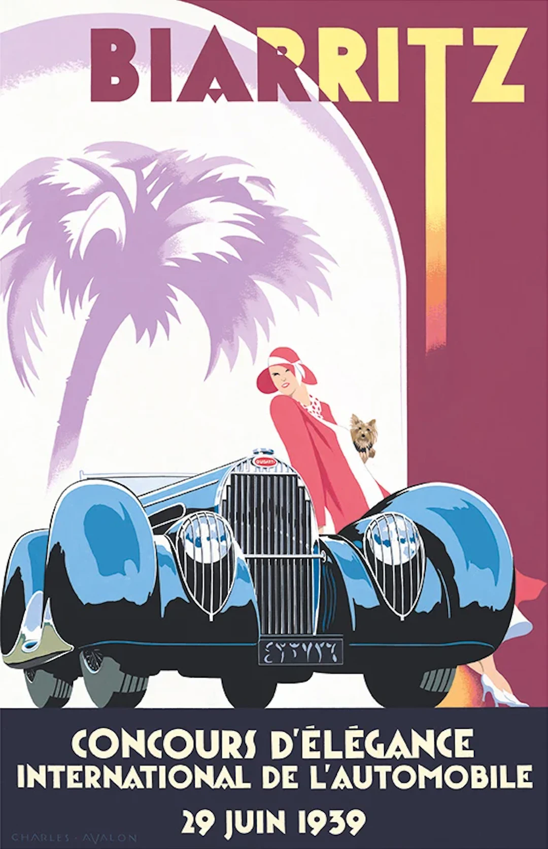 Bugatti Atalante Type 57C - Biarritz Concours d'Elégance Poster