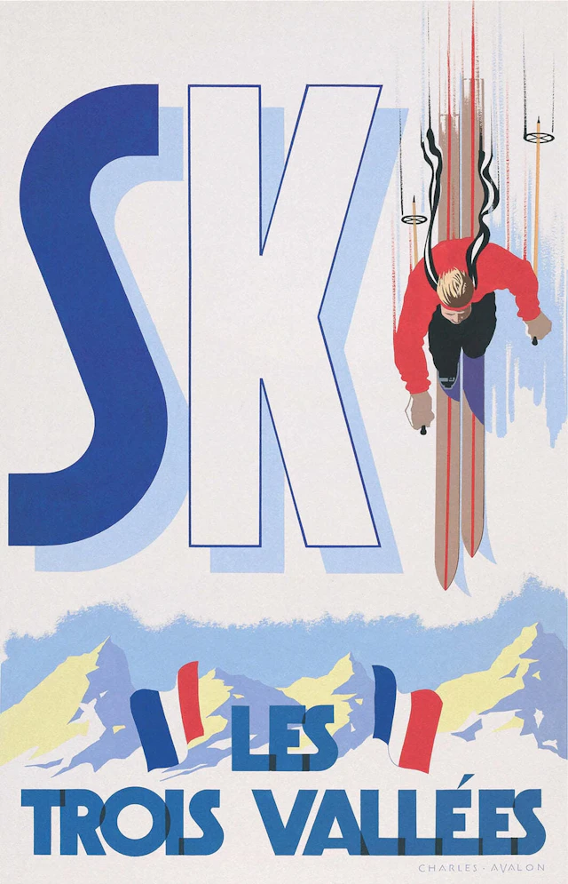 Trois Vallées: 'Ski Les Trois Vallées' Poster