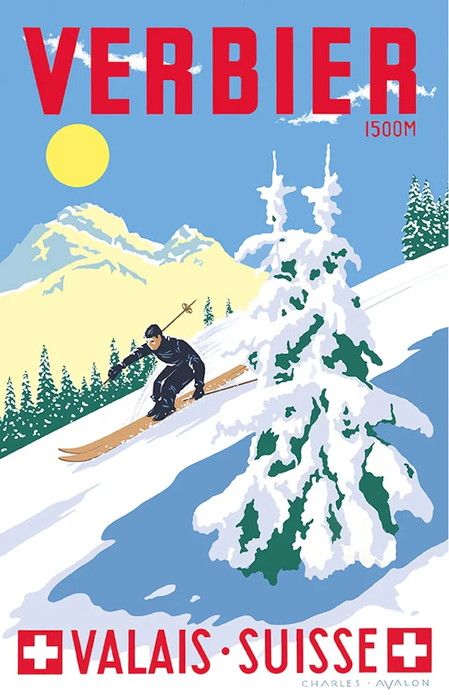 Verbier: 'Perfect Powder' Poster