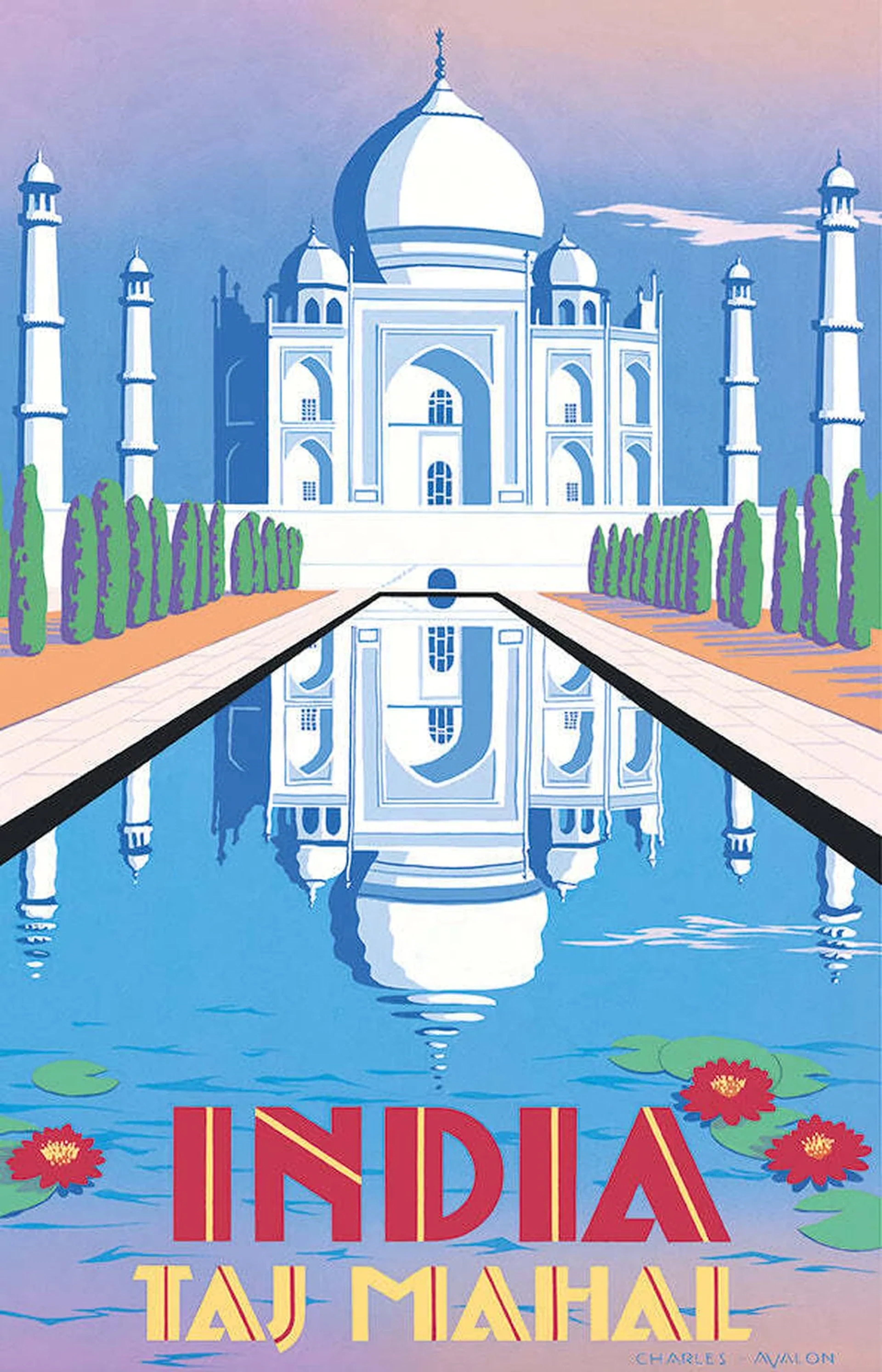 Taj Mahal - India Poster