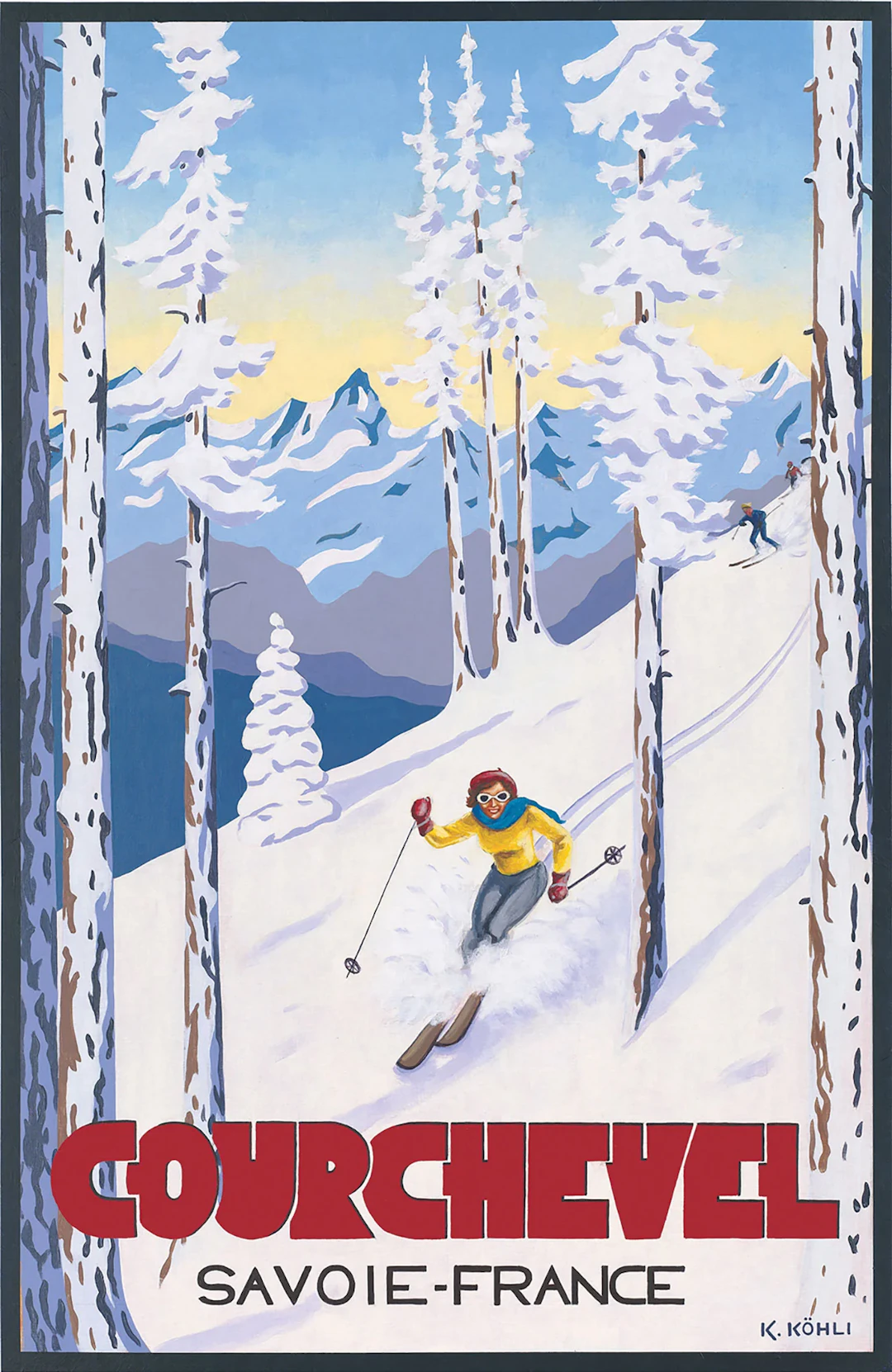 Courchevel: 'Last run down' Poster