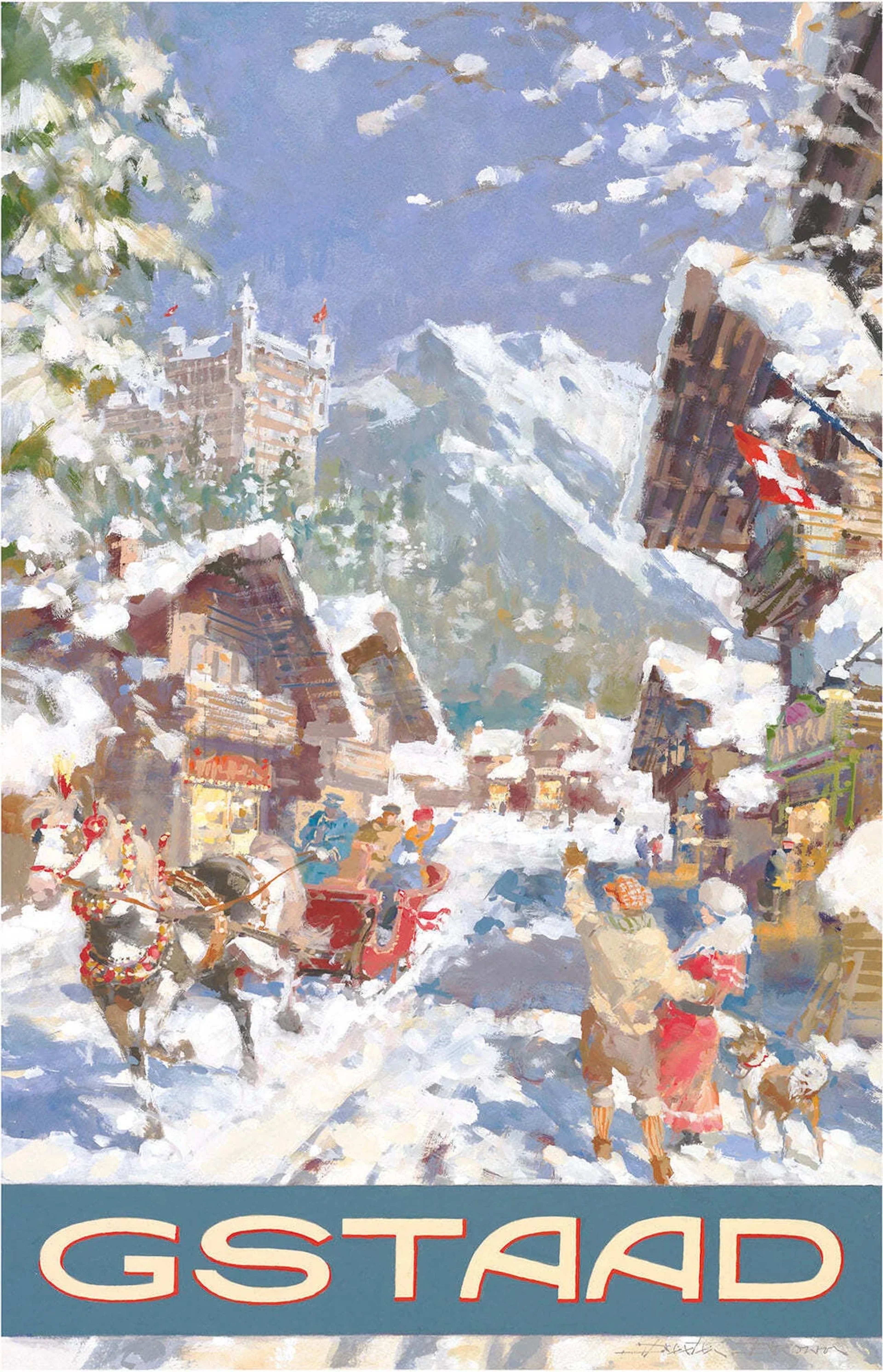 Gstaad: 'Winter in Gstaad' Poster
