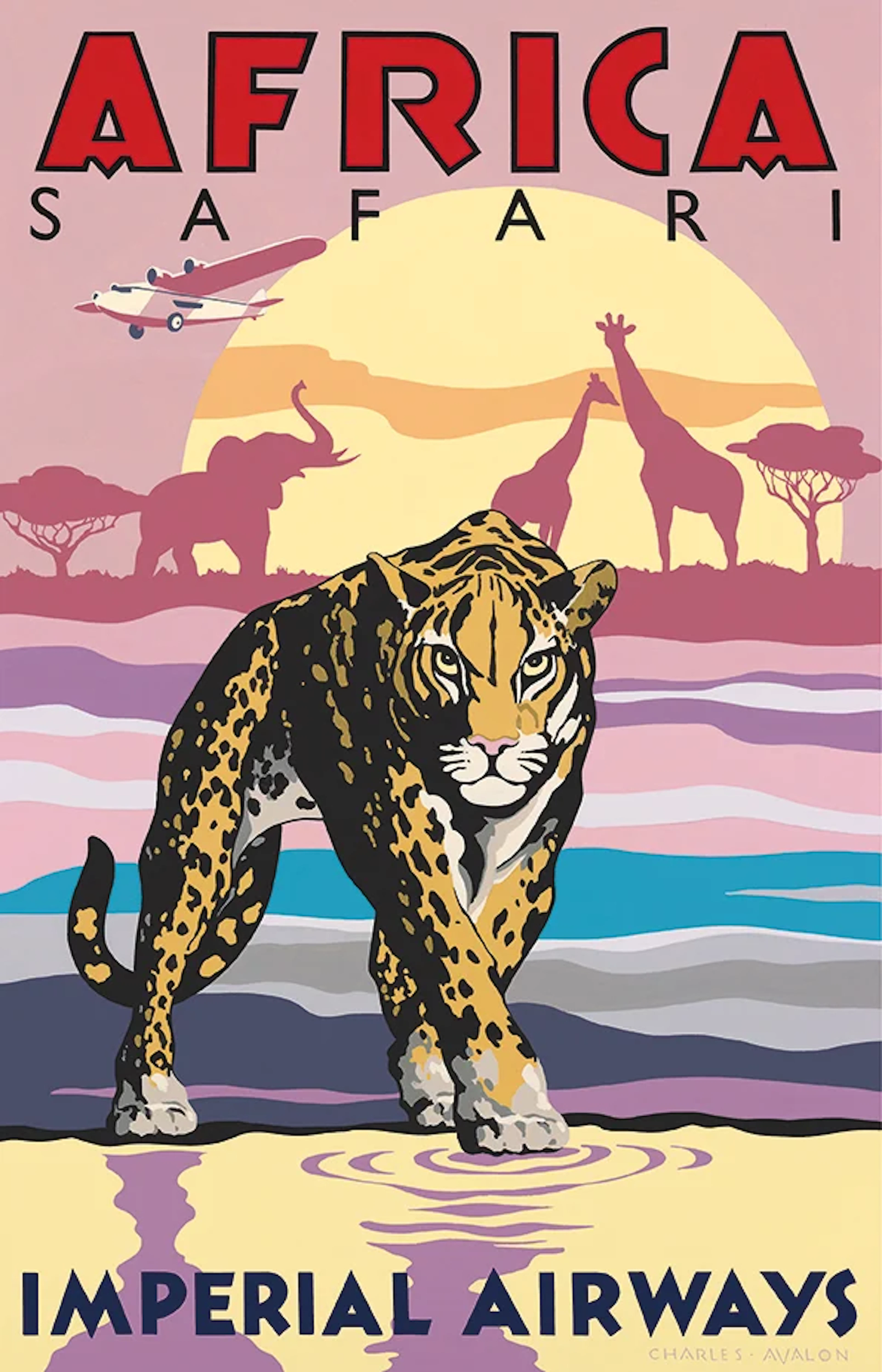 Africa Safari - Imperial Airways Poster