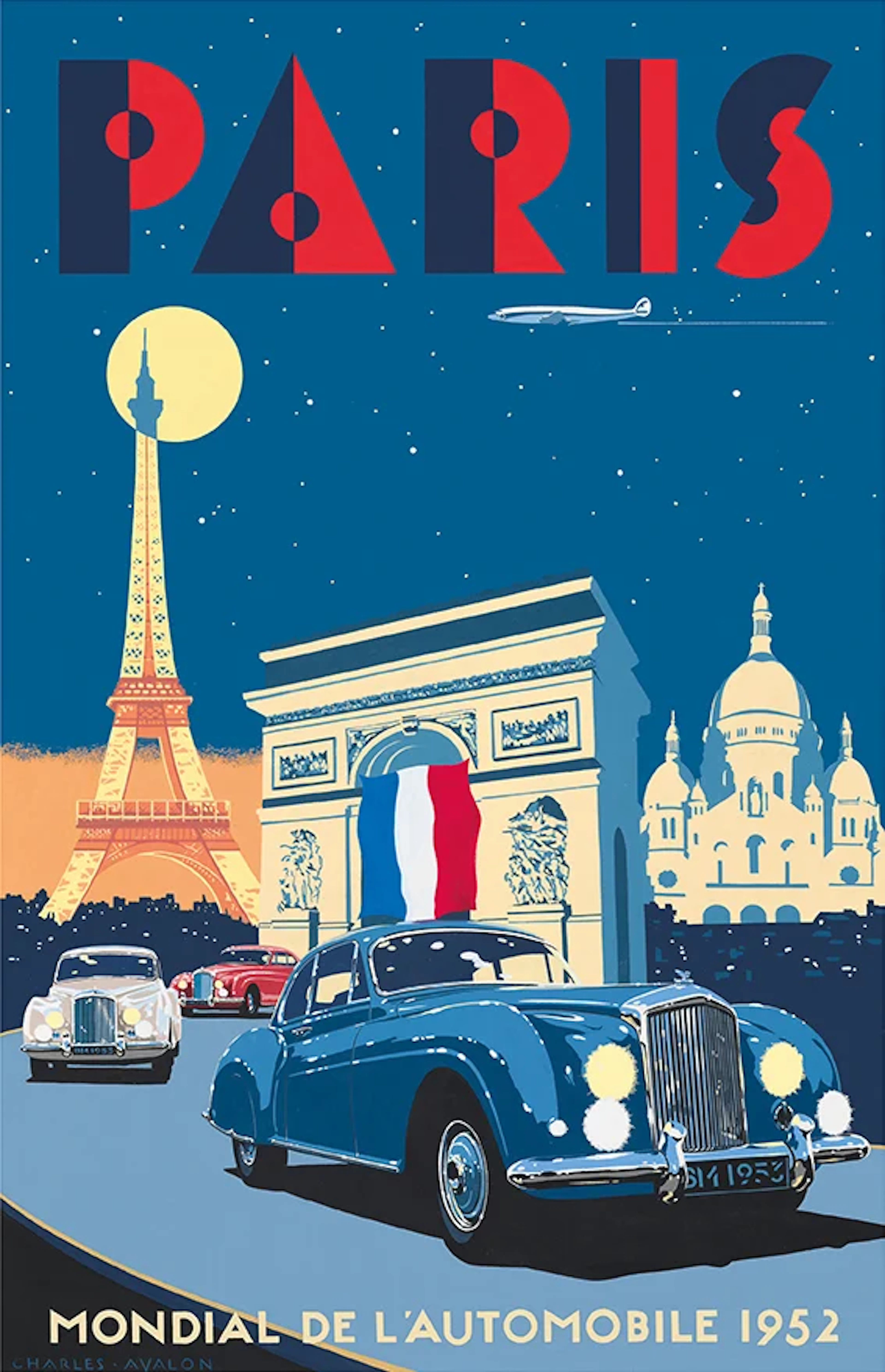 Bentley R Type Continental - Paris Mondial de l'Automobile 1952 Poster