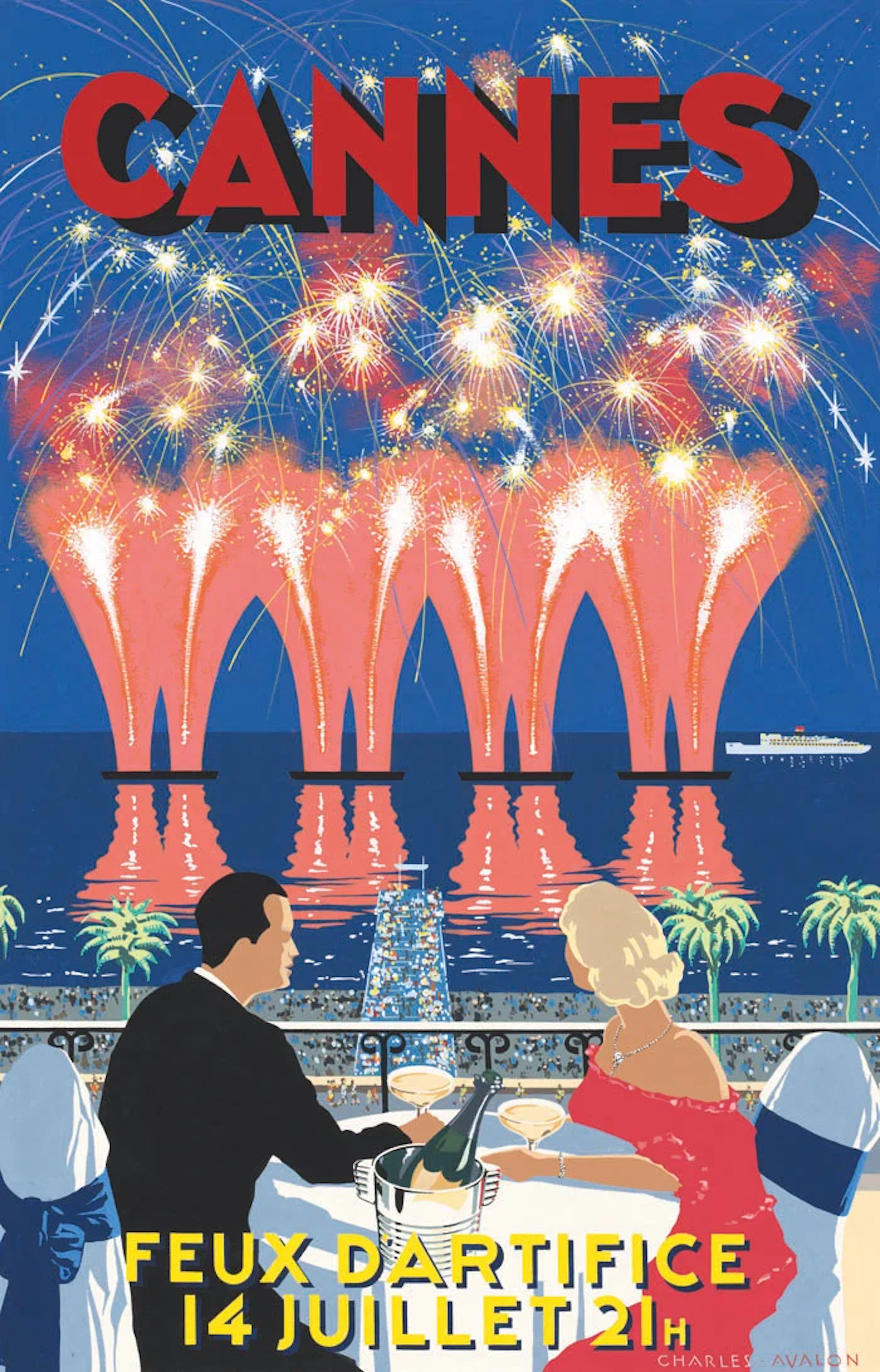 Cannes - Feux d'Artifice Poster