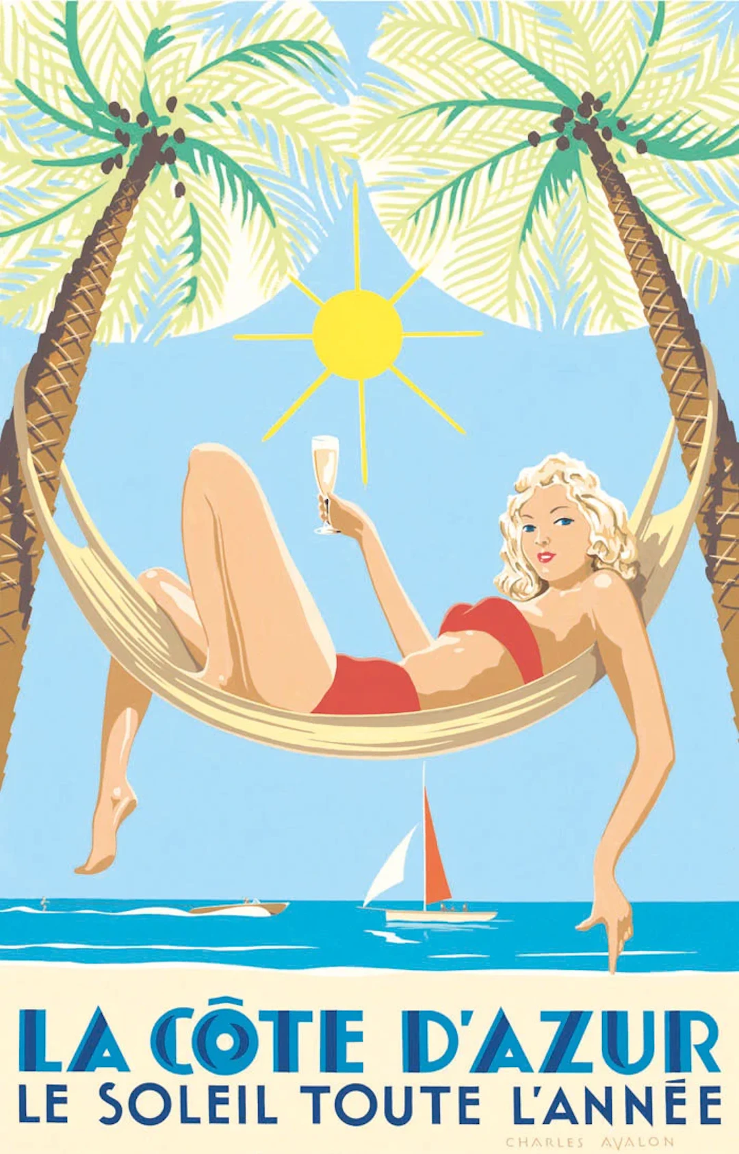La Côte d'Azur - Le Soleil toute l'Année Poster