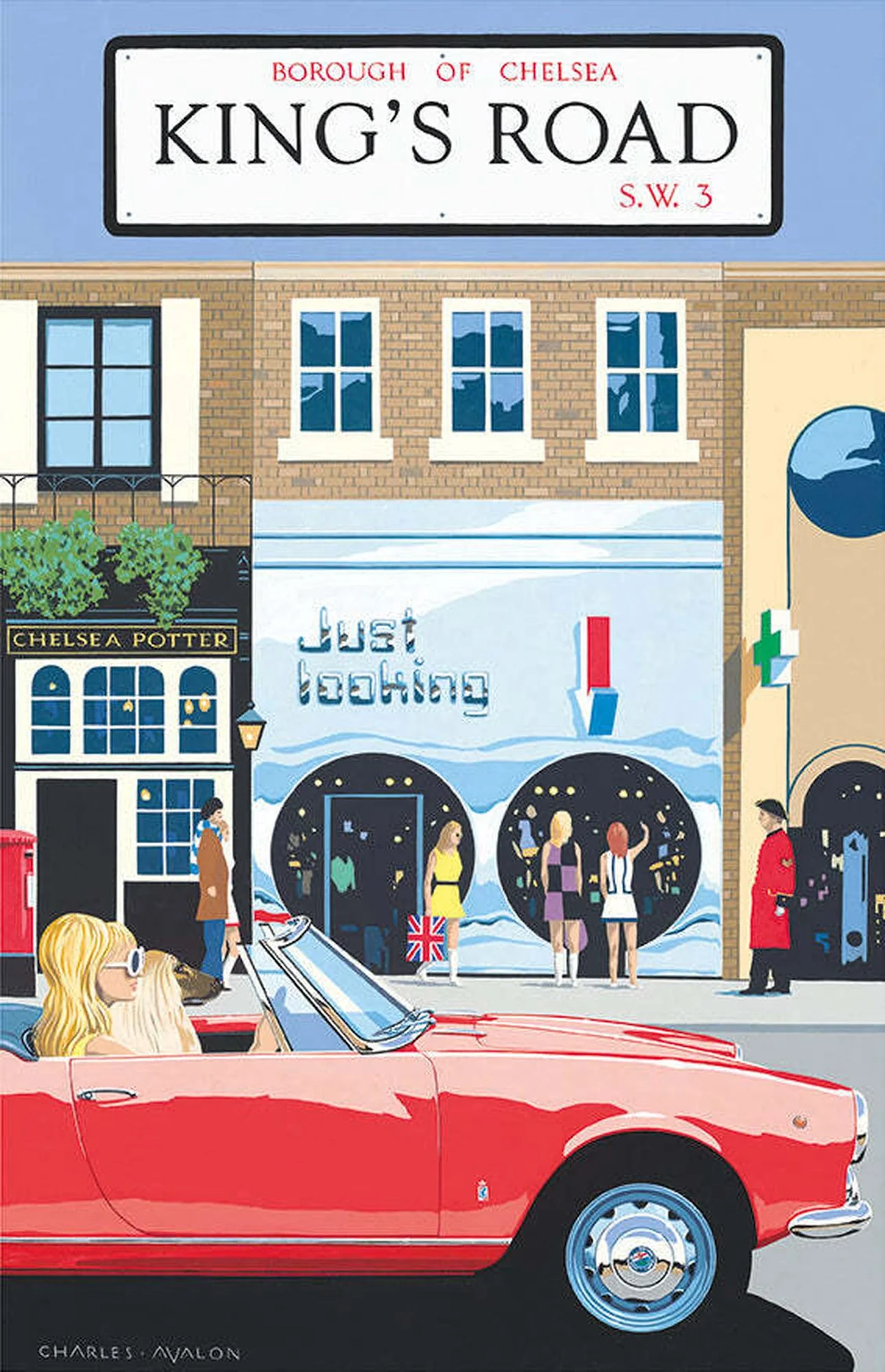Alfa Romeo - King's Road, Chelsea Poster