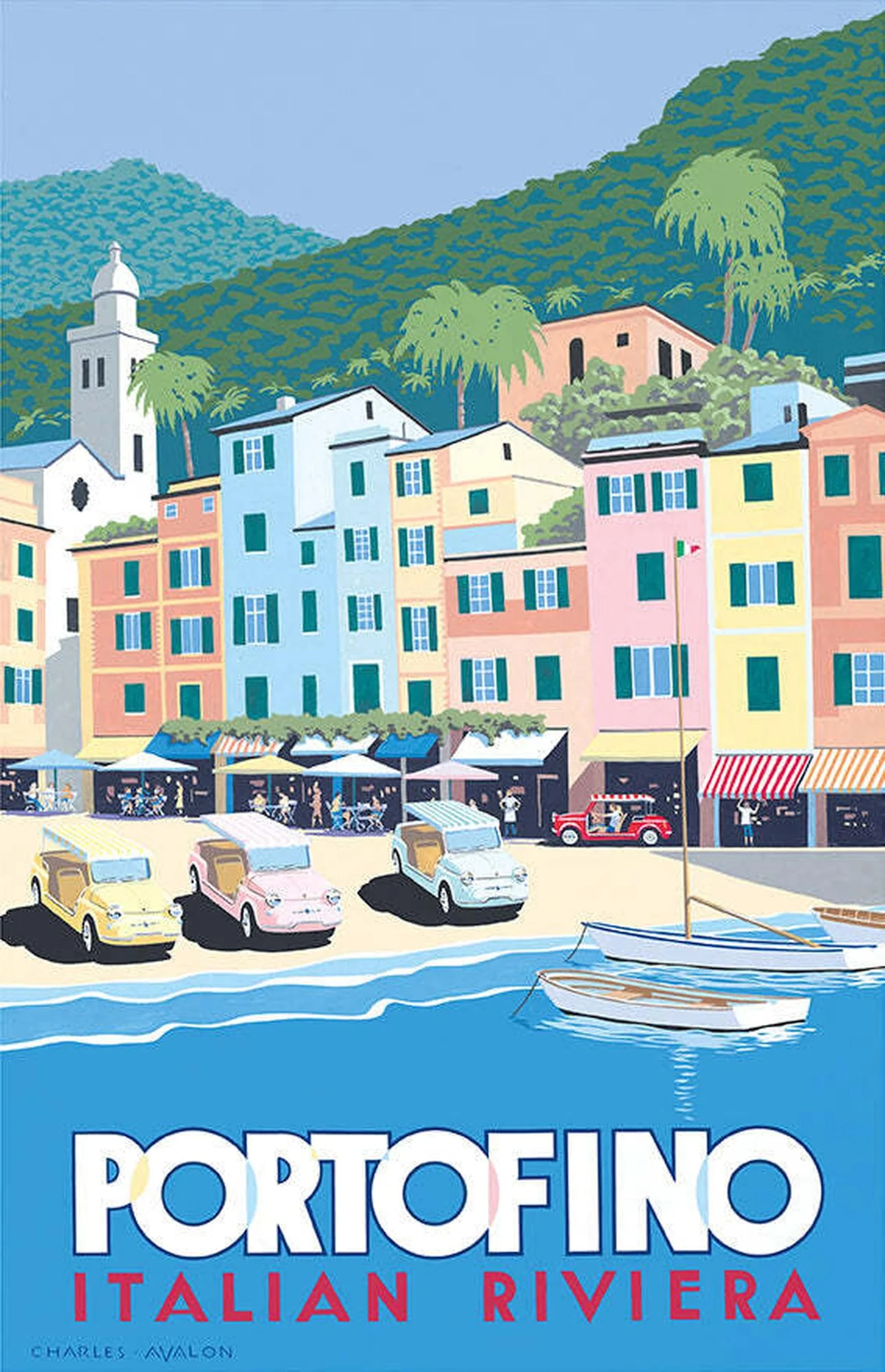 Fiat 'Jolly' - Portofino Poster