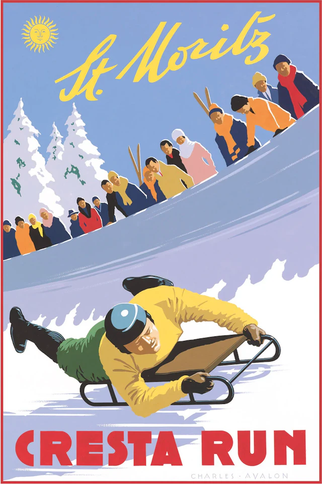 St. Moritz: 'Cresta Run' Poster
