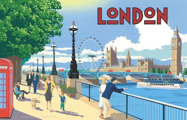 Houses of Parliament, London Poster