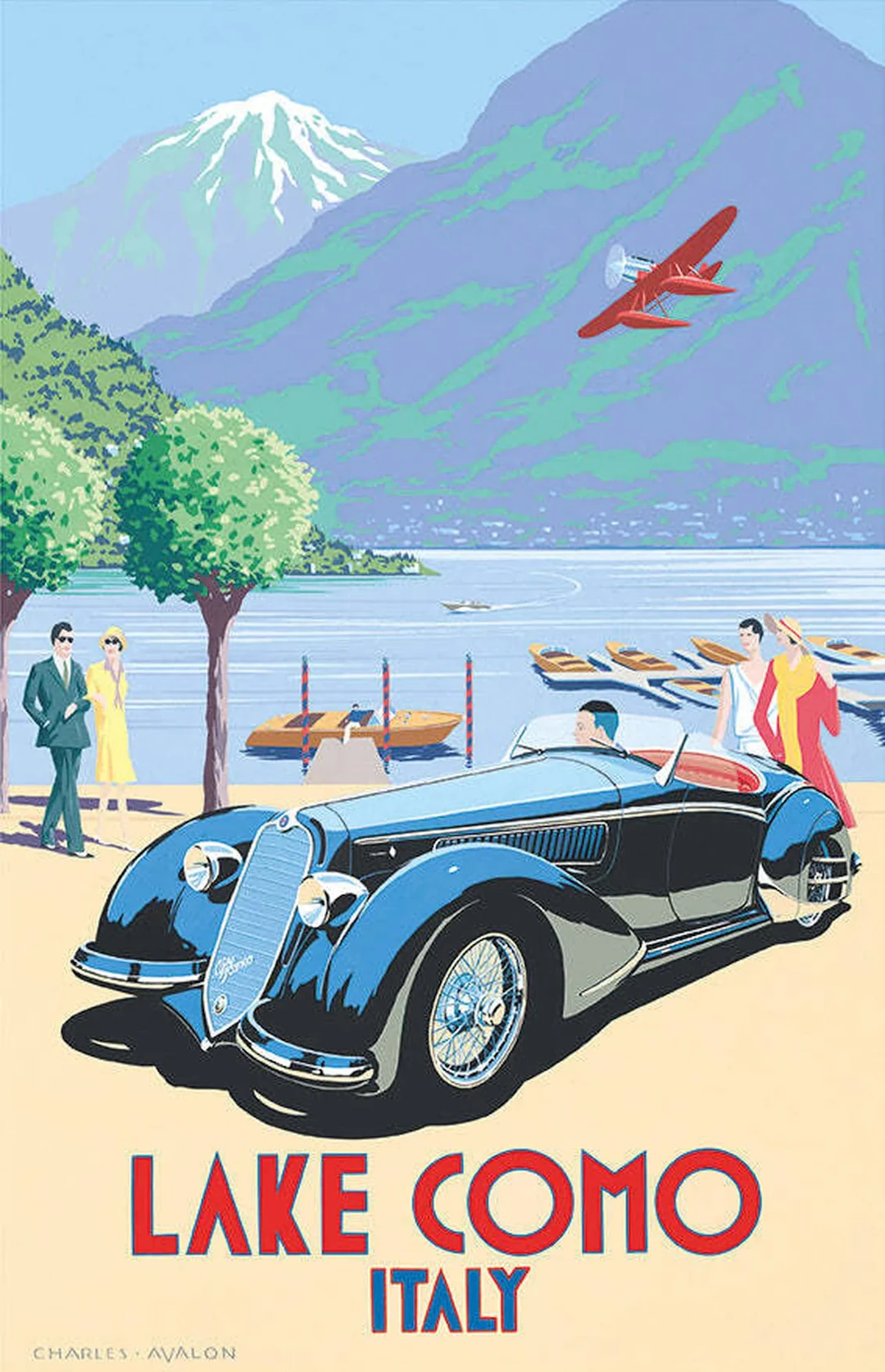 Alfa Romeo 8C-2900 - Lake Como Poster