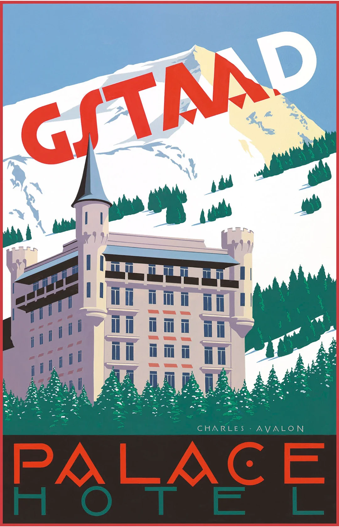Gstaad: 'Palace Hotel - Day' Poster