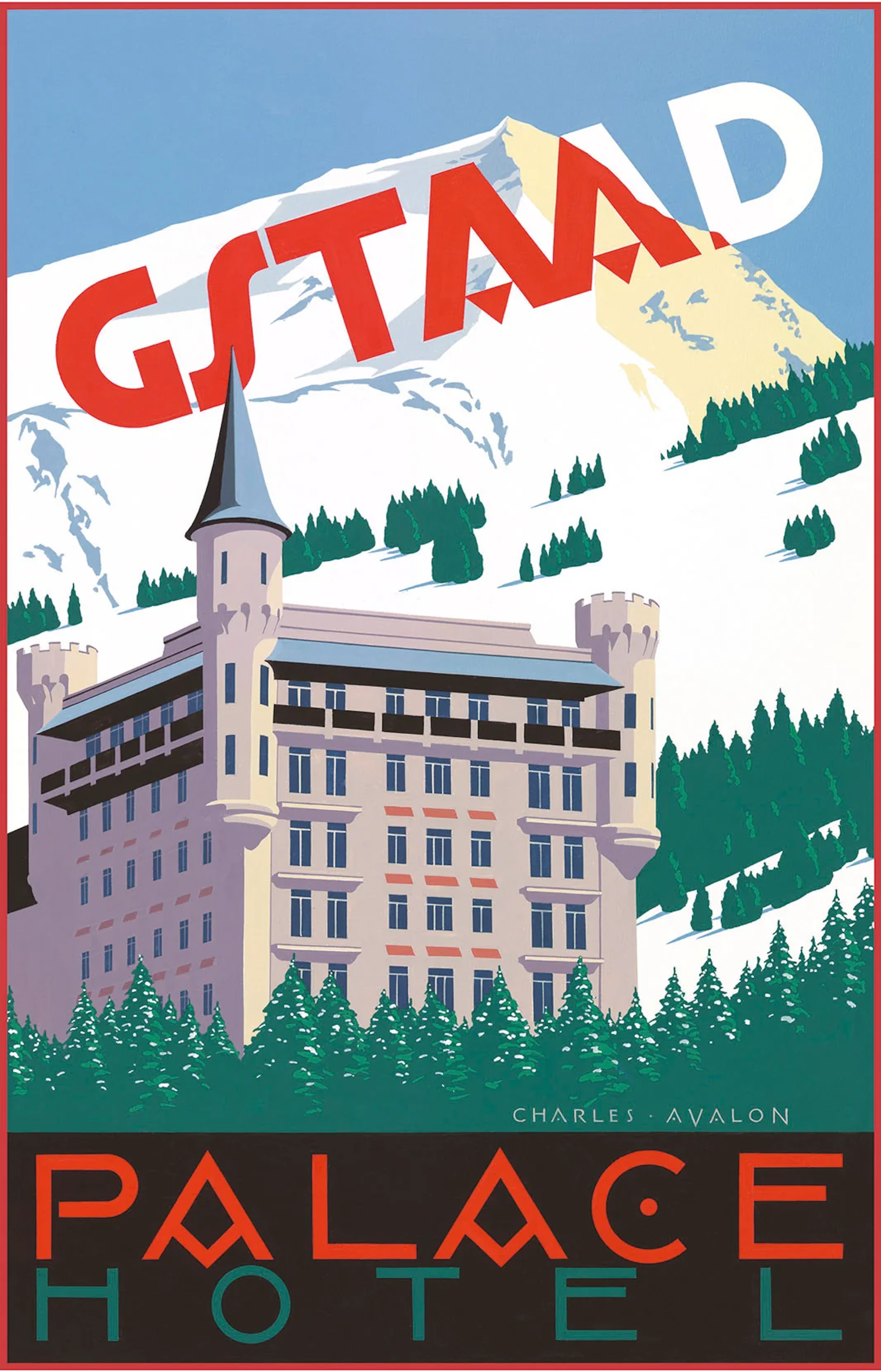 Gstaad: 'Palace Hotel - Day' Poster