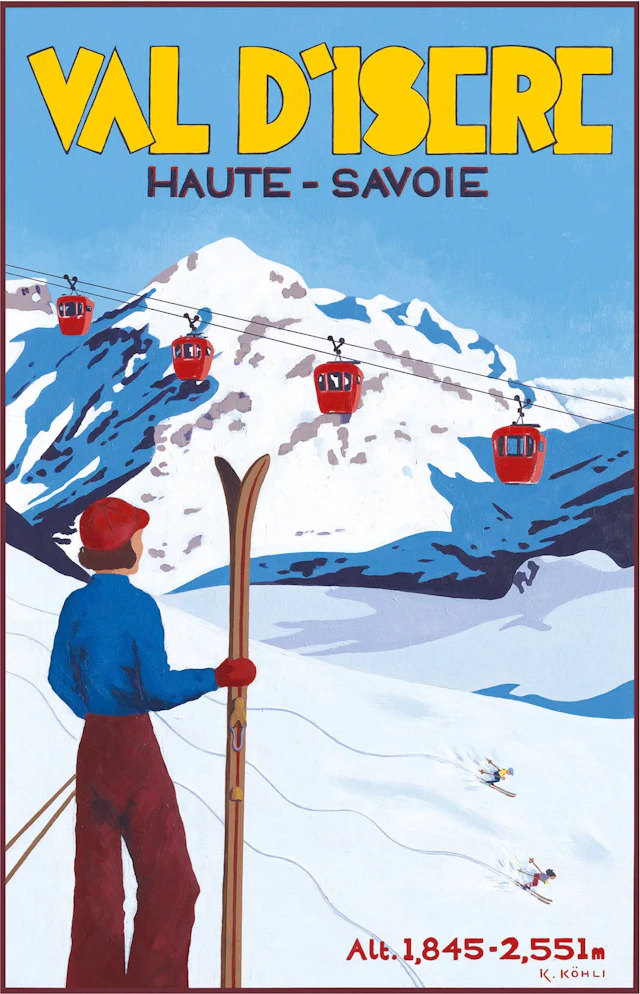 Val d'Isère: 'Alpine View' Poster