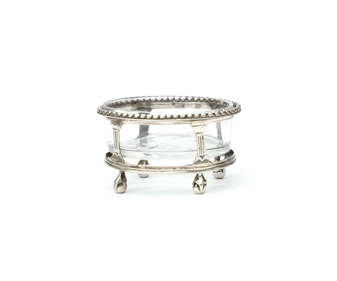 A silver saltcellar, Holland, Amsterdam, 1785
