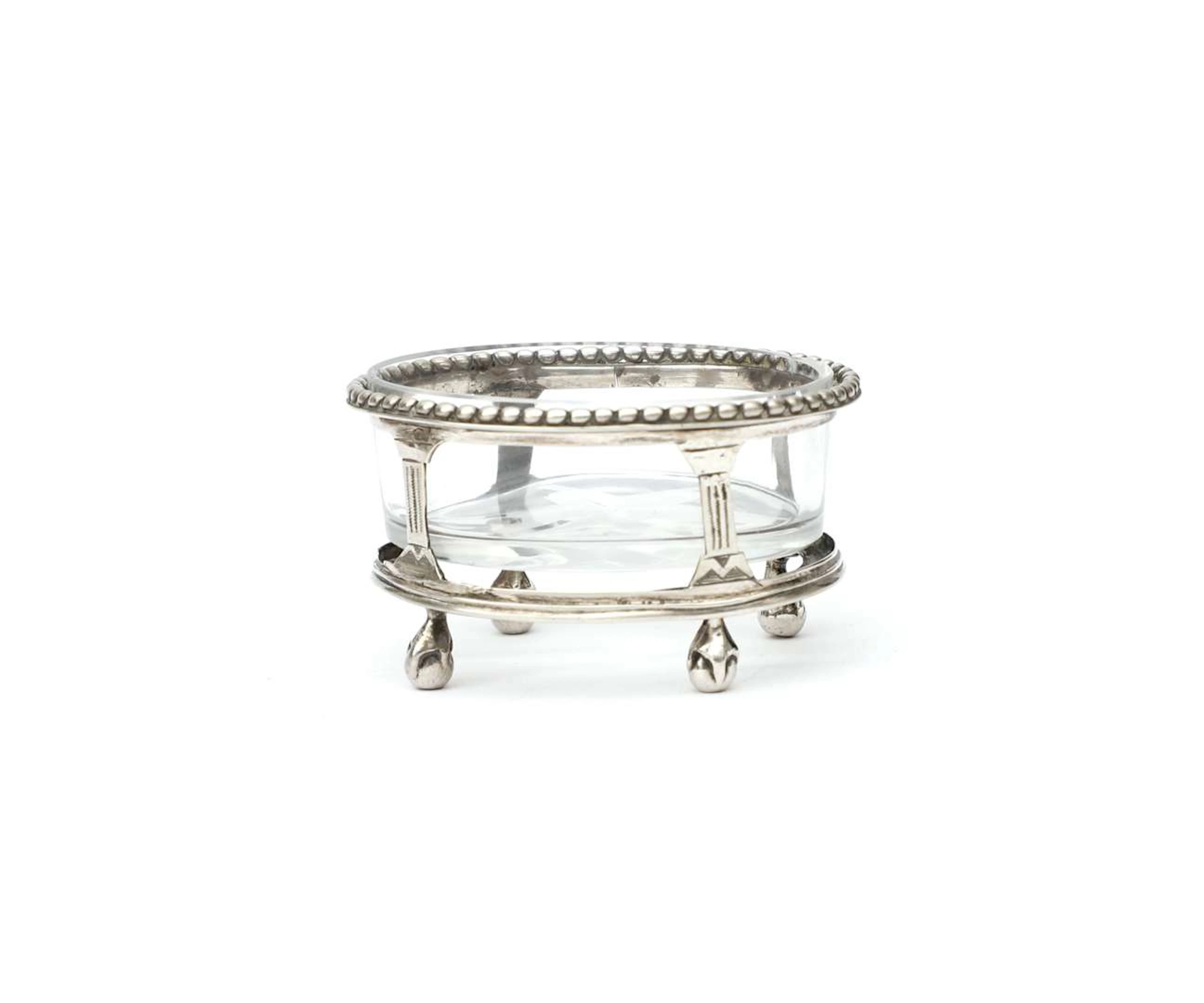 A silver saltcellar, Holland, Amsterdam, 1785