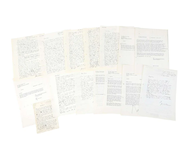 Gerard Reve – 5 original handwritten letters on 8 sheets of paper