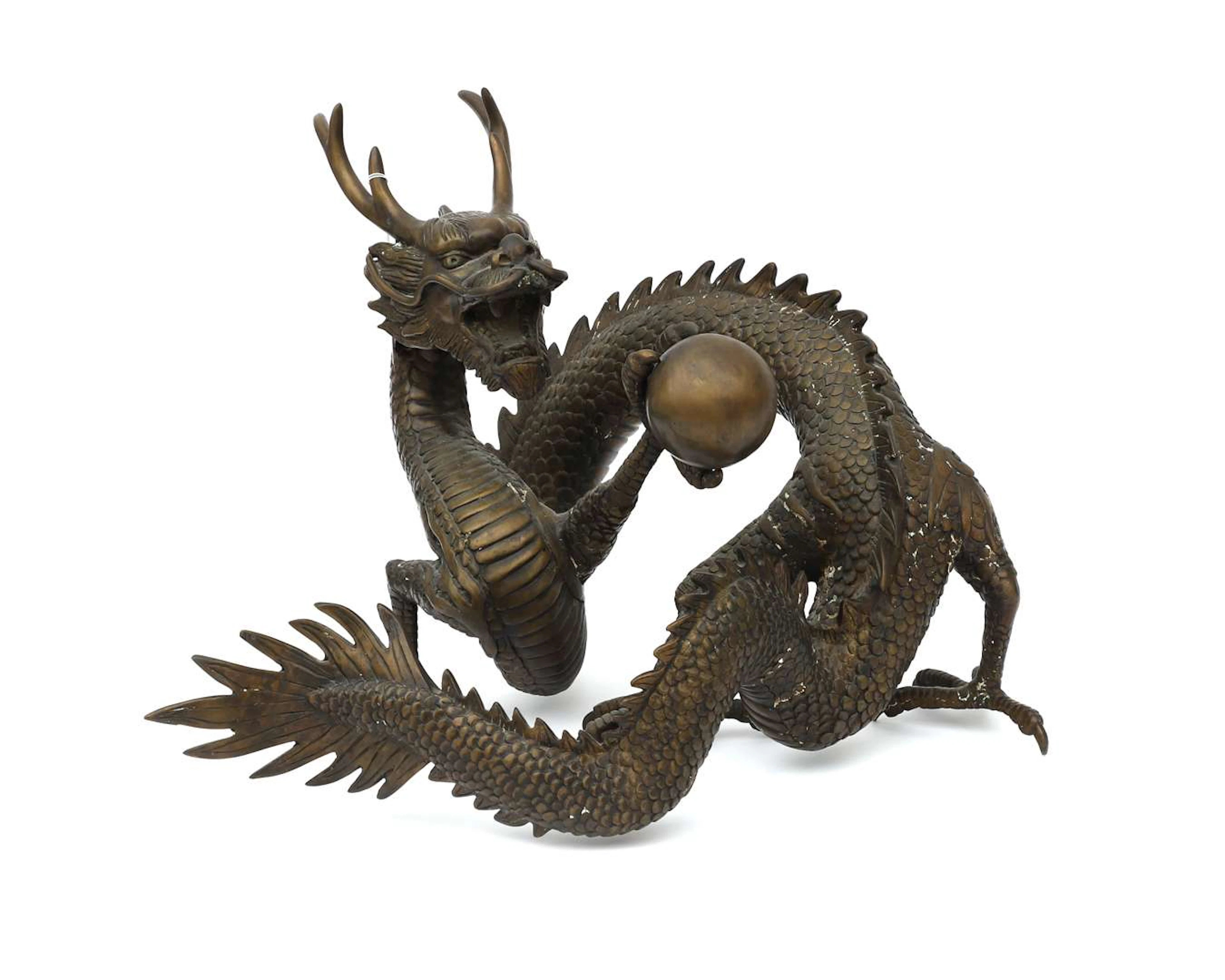 A bronze dragon, China, 20th century